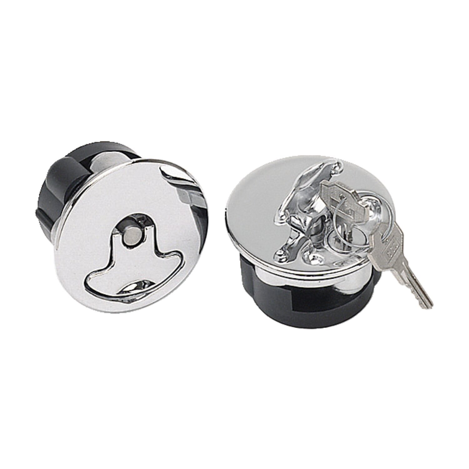 Inner aero filler set, with lock, Chrome
