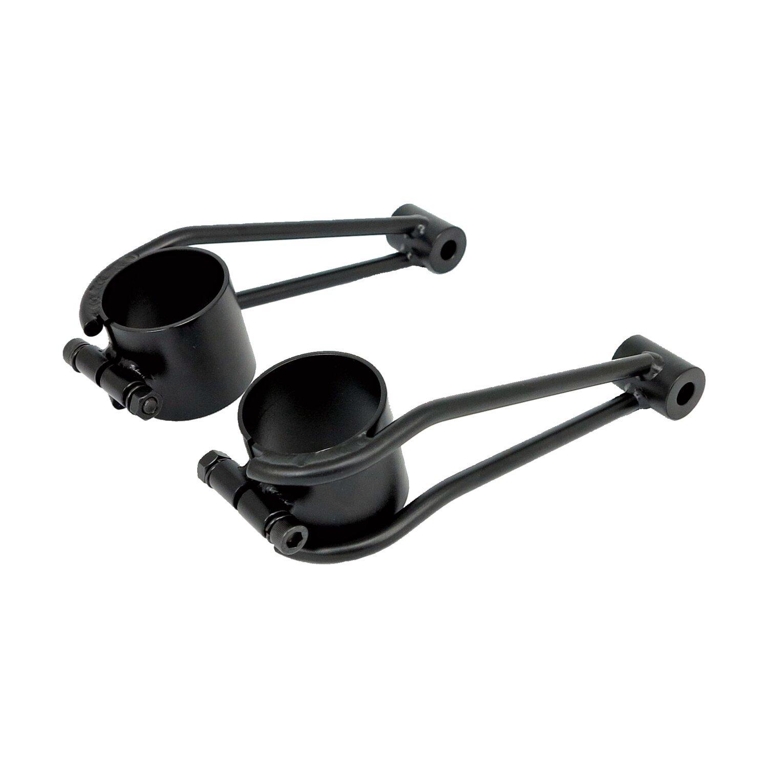 Bracket for 'vintage' headlamp. 41mm fork tubes, Black