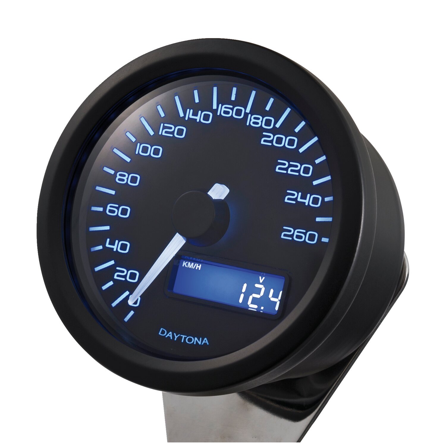 Daytona, Velona 60mm electronic speedometer 260km/h, Black