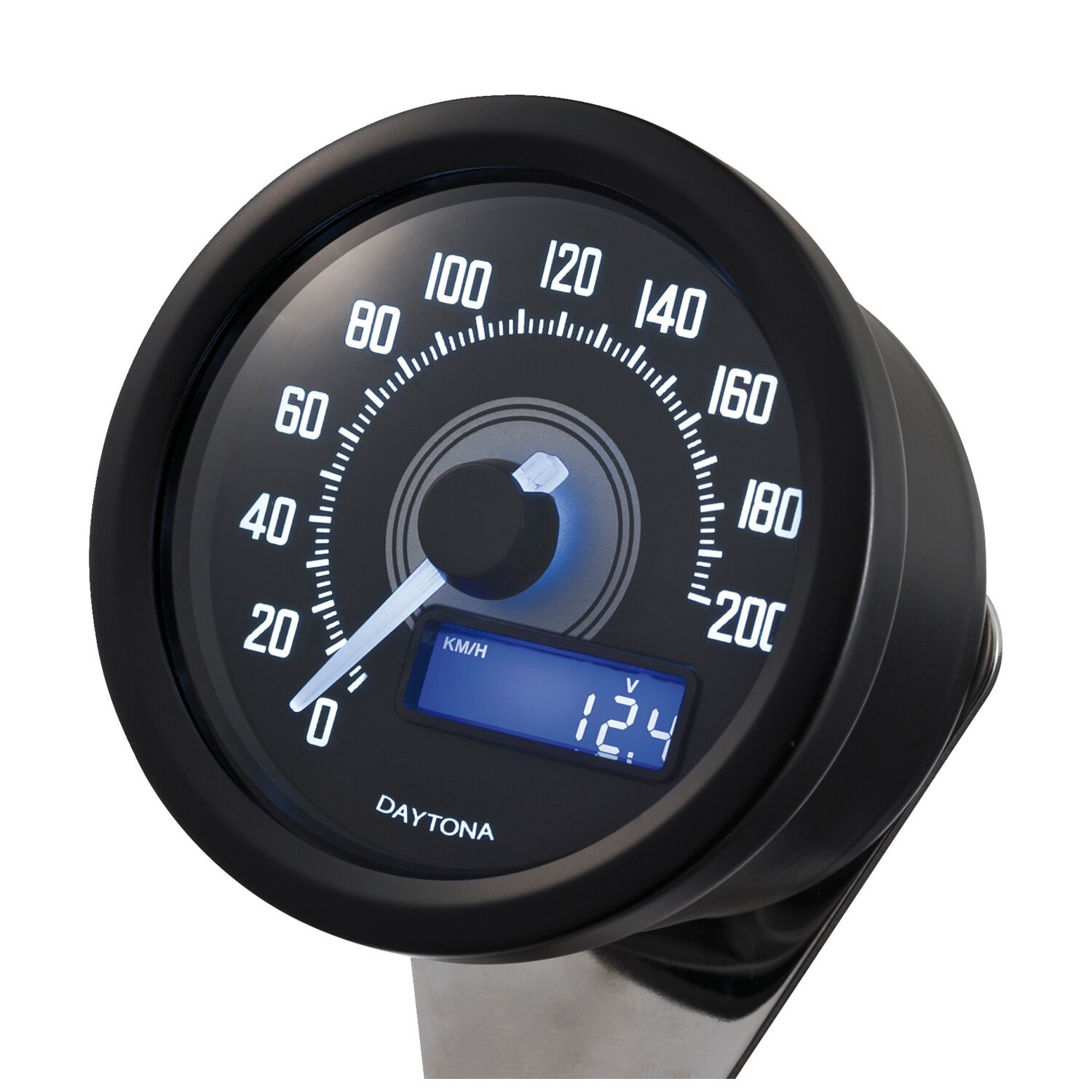 Daytona, Velona 60mm electronic speedometer 200km/h, Black