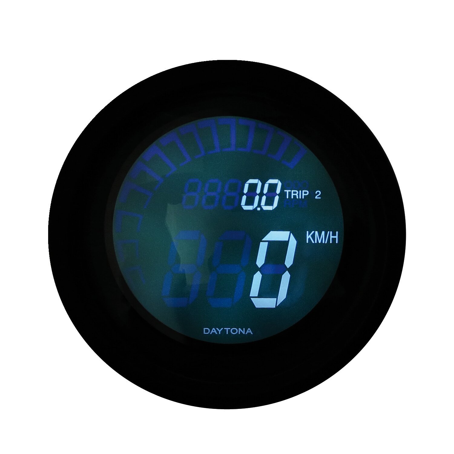 Daytona, Velona digital 60mm speedo/tacho (ECE, Black