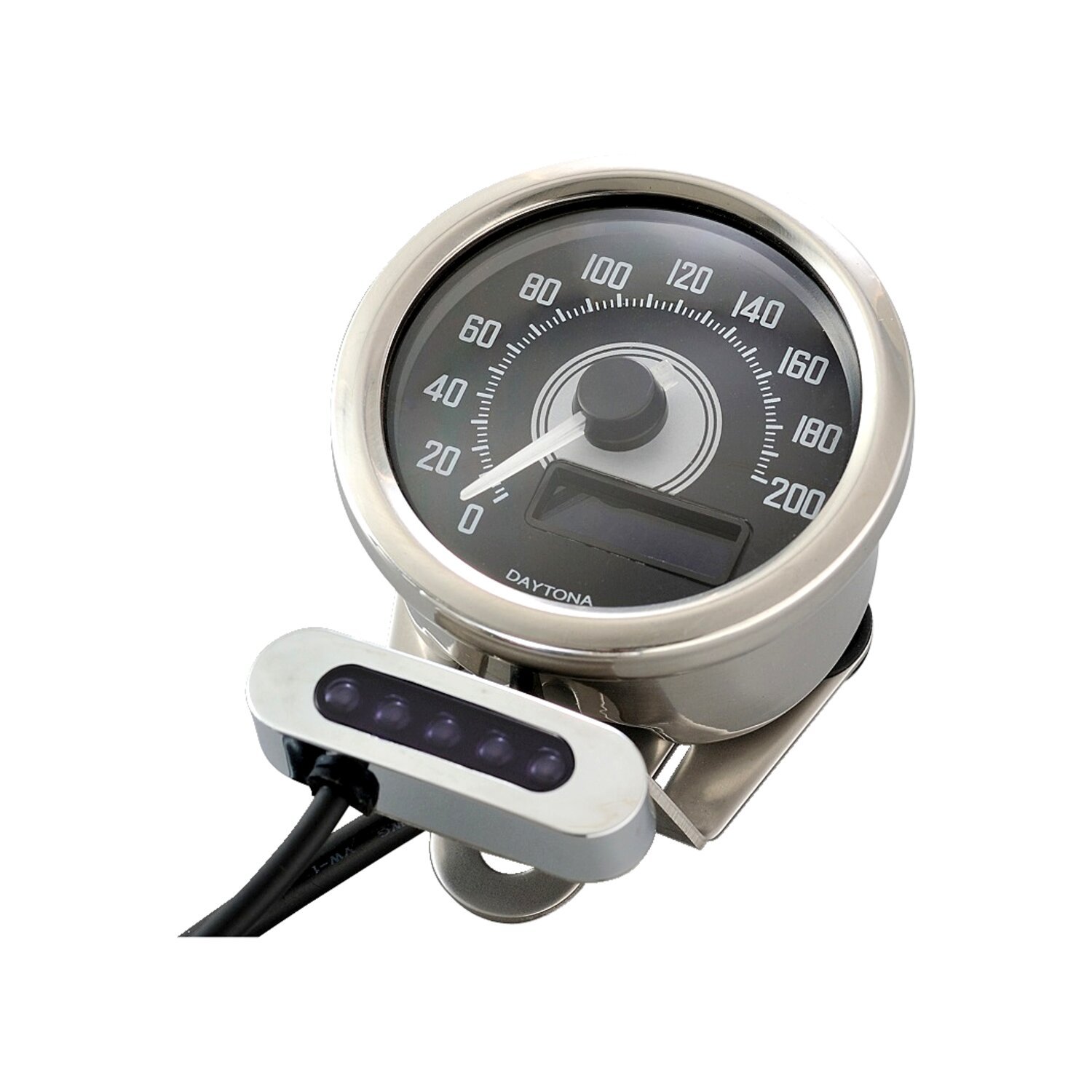 Daytona, Velona 60mm speedo/indicator mount bracket kit, Unpainted, Polished