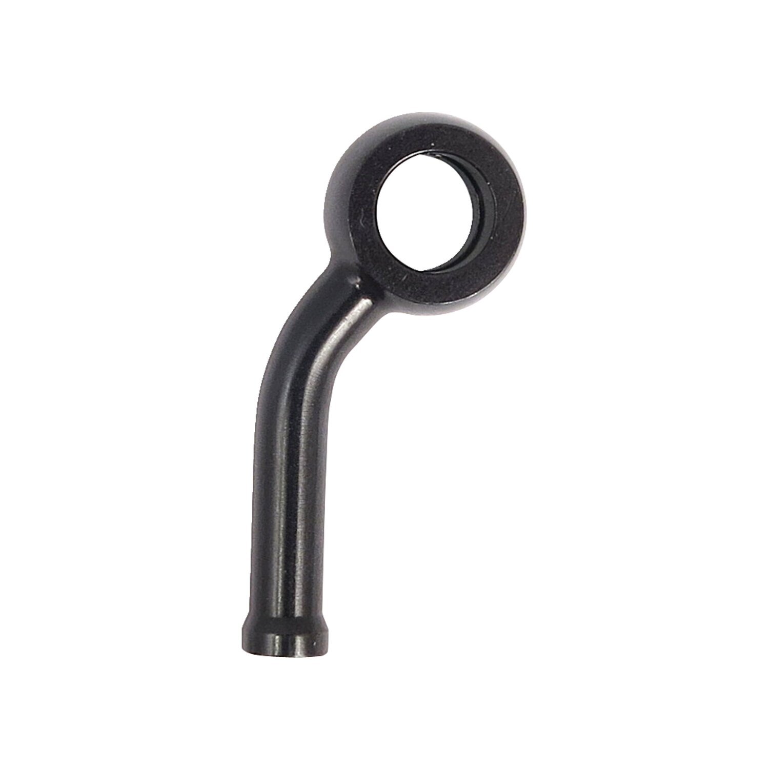 TRW Varioflex Banjo fitting black 3/8"-10mm, 45 degree left, Black Anodized
