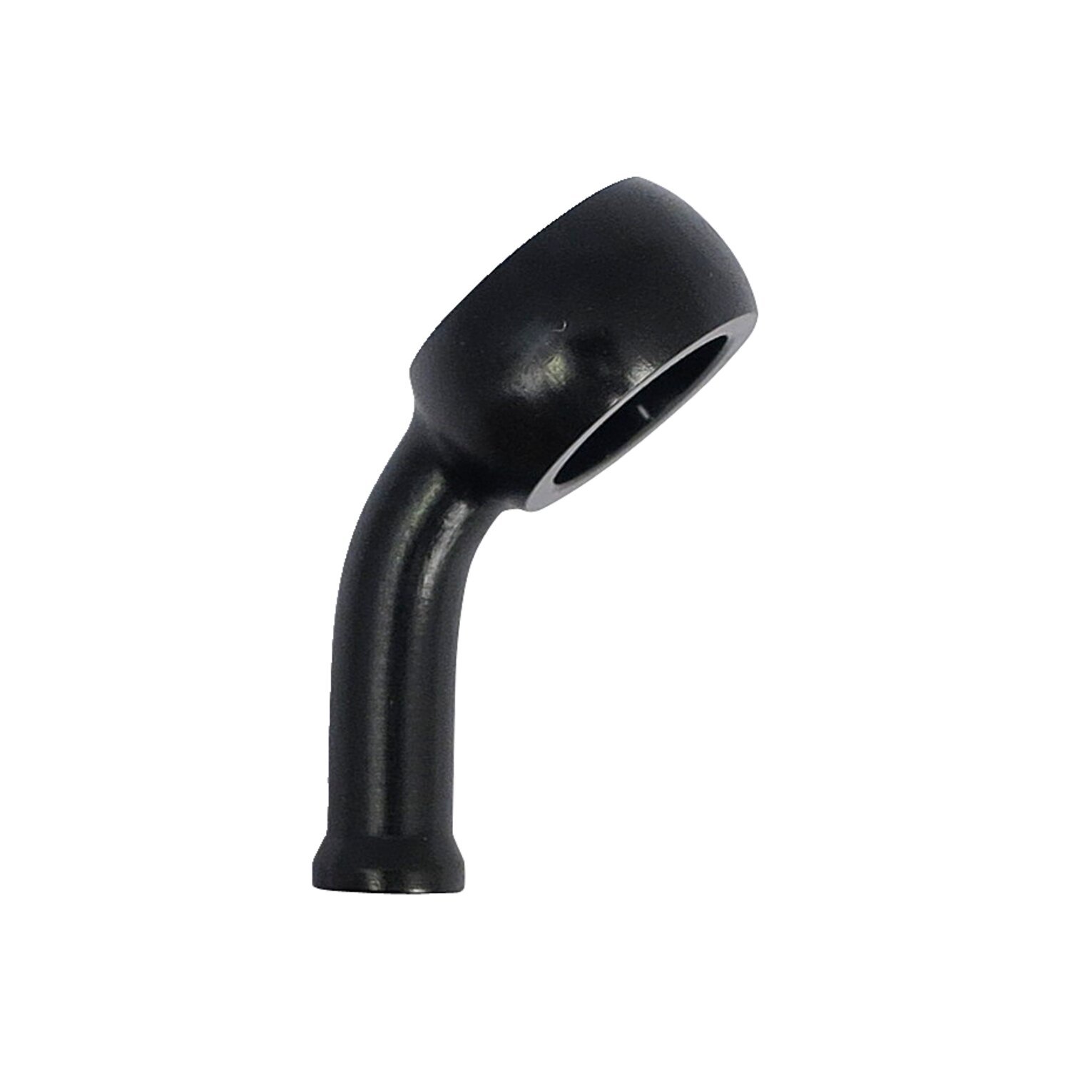 TRW Varioflex Banjo fitting black 7/16"-11mm, 45 degree down, Black Anodized