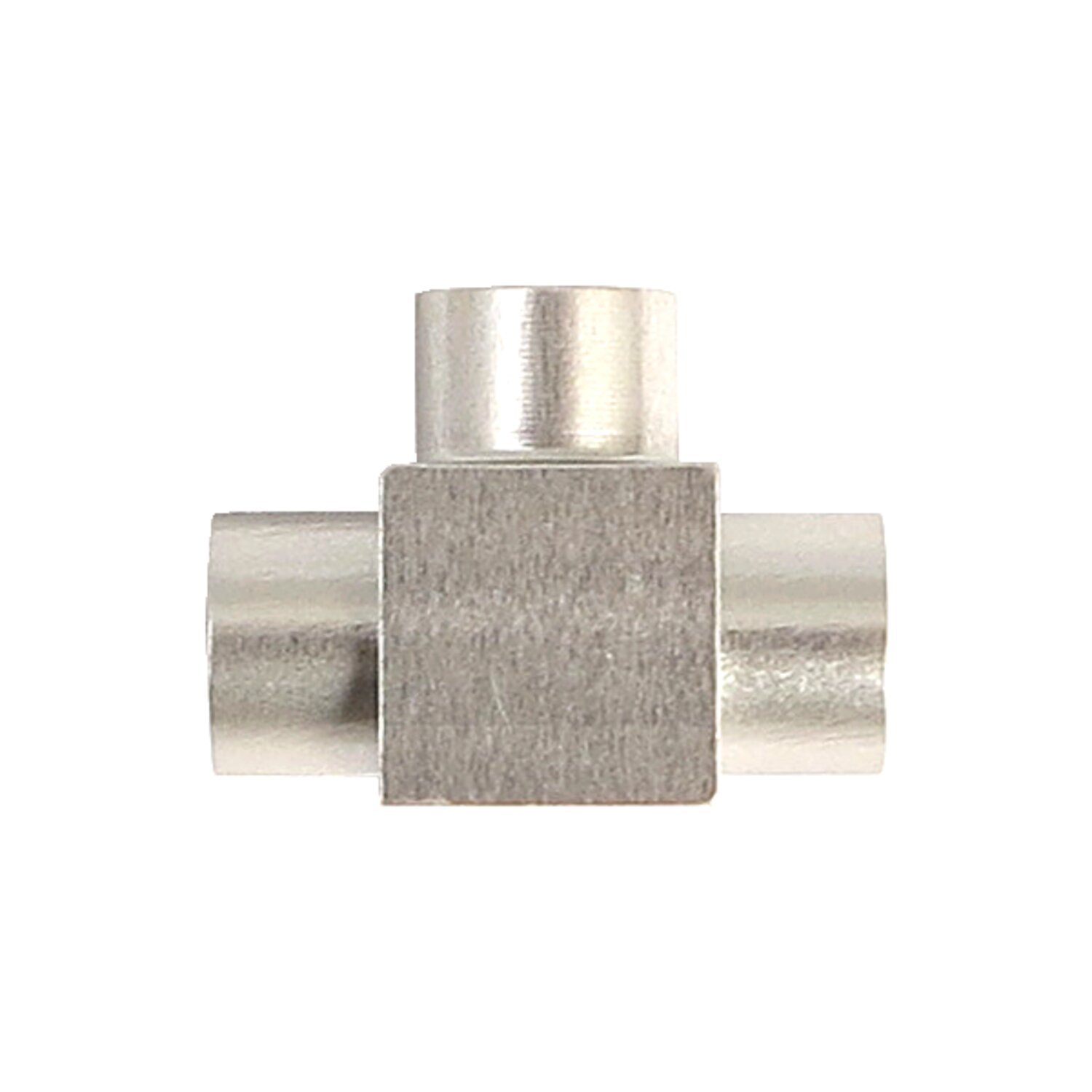 TRW Varioflex brake line connector stainless T-fitting, Polished