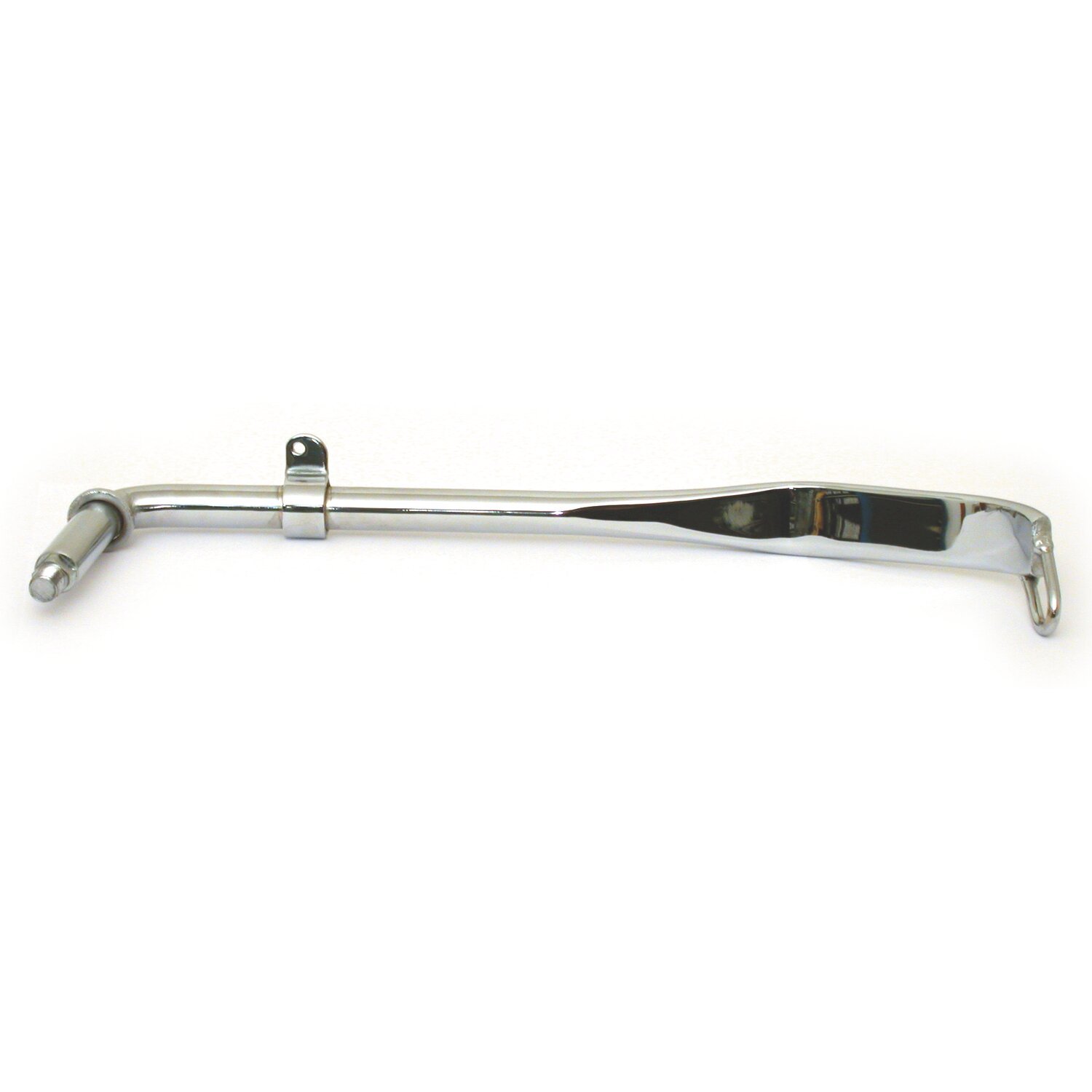 Jiffy stand standard length, Silver, Chrome