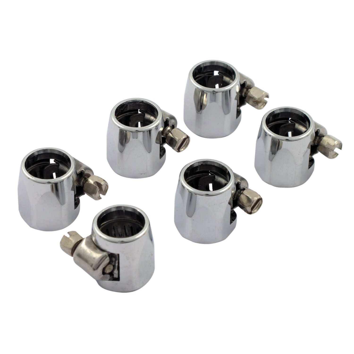 Econ-o-fit hose clamps. 1/4, Chrome