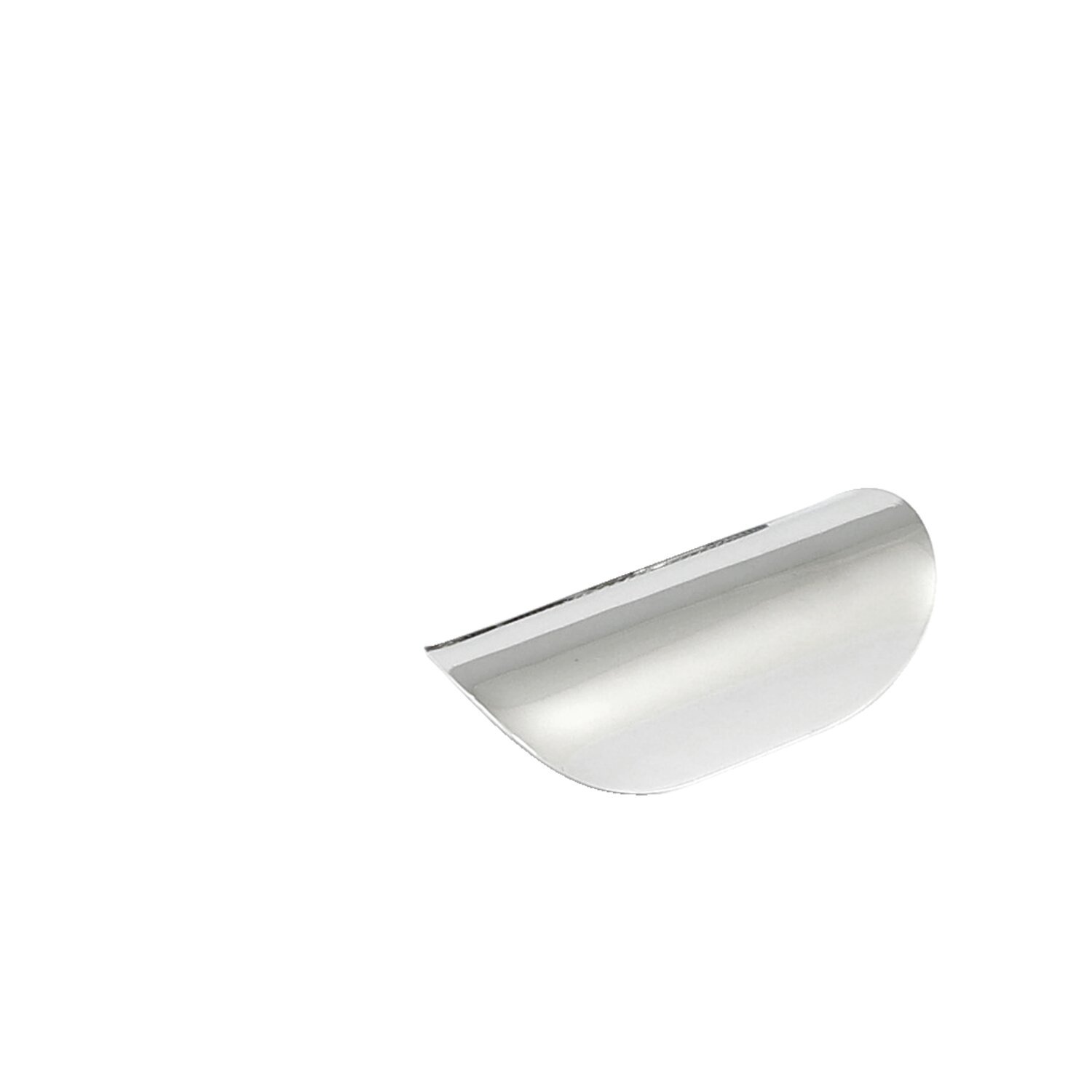 Universal smooth heat shield 4" long, Chrome
