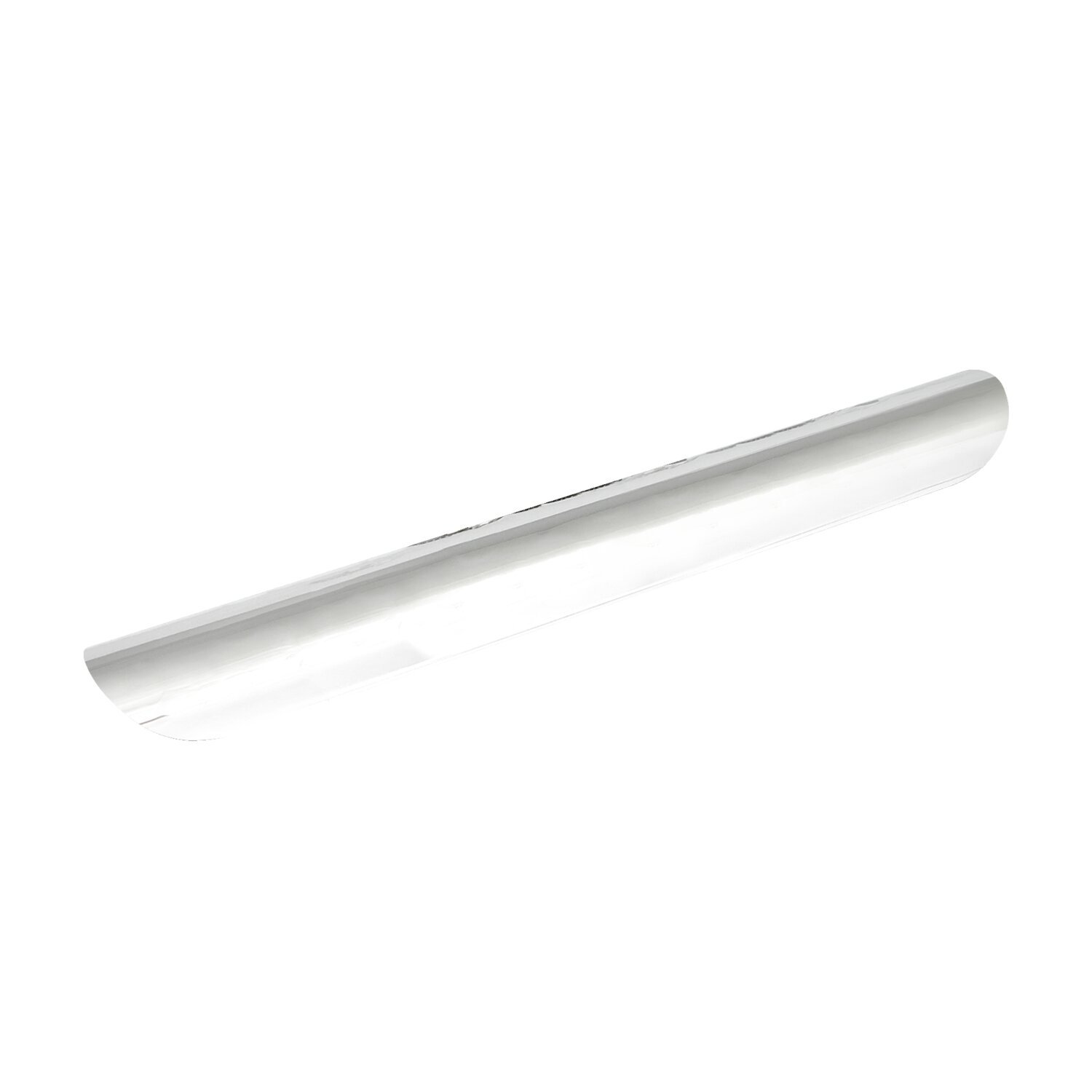 Universal smooth heat shield 14" long, Chrome