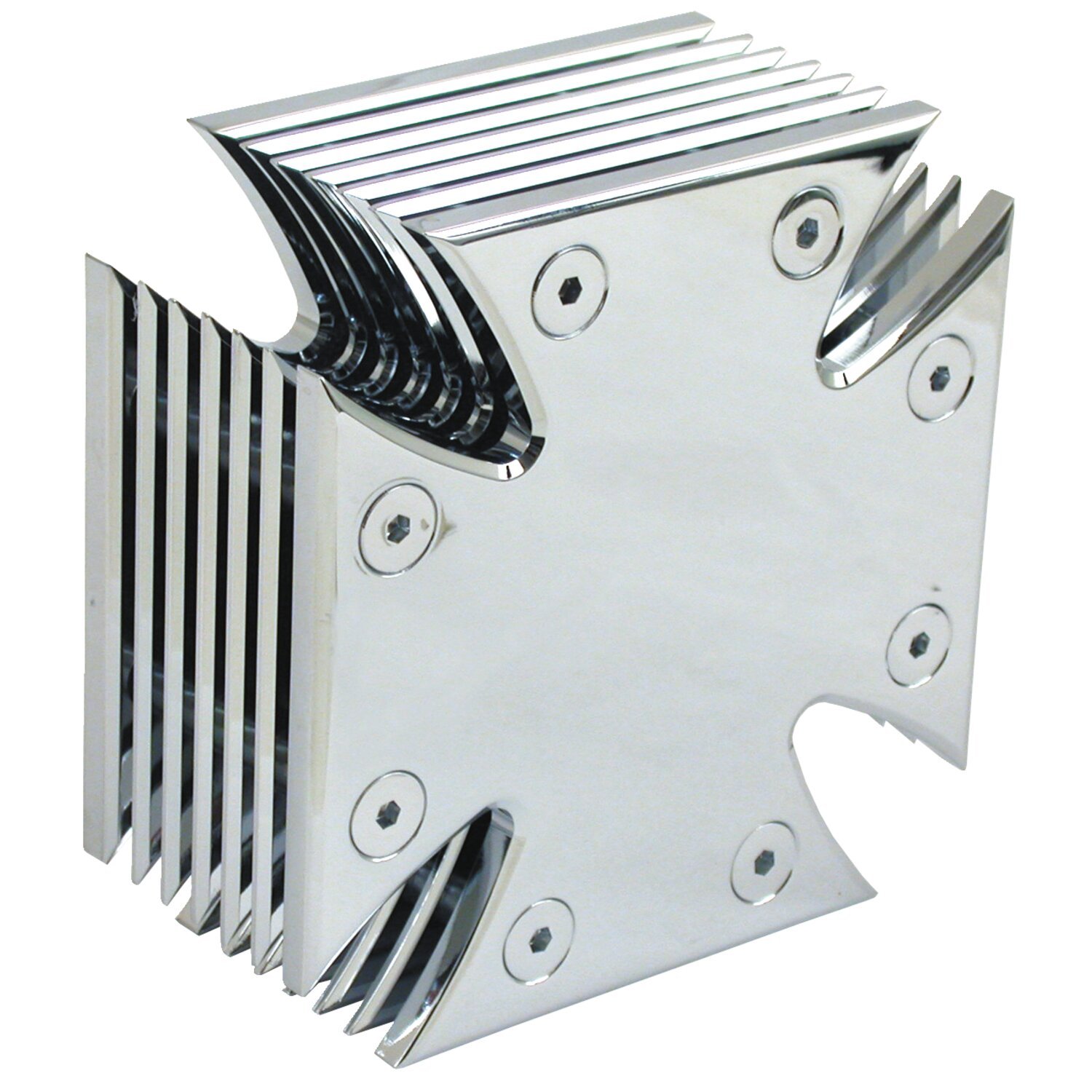 Matese cross, billet air cleaner assembly, Chrome