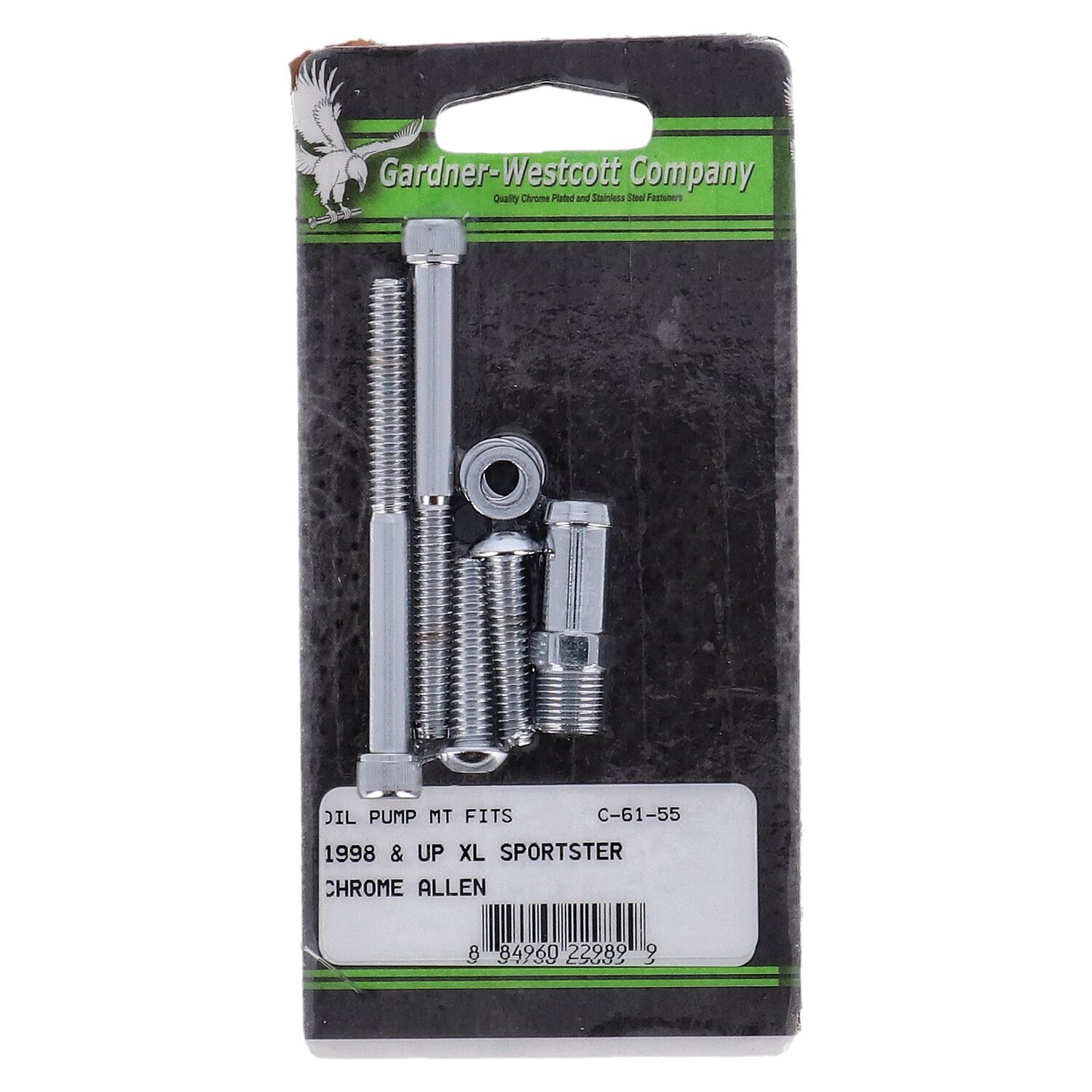 Gardner-Westcott, oil pump mount kit. Chrome allen