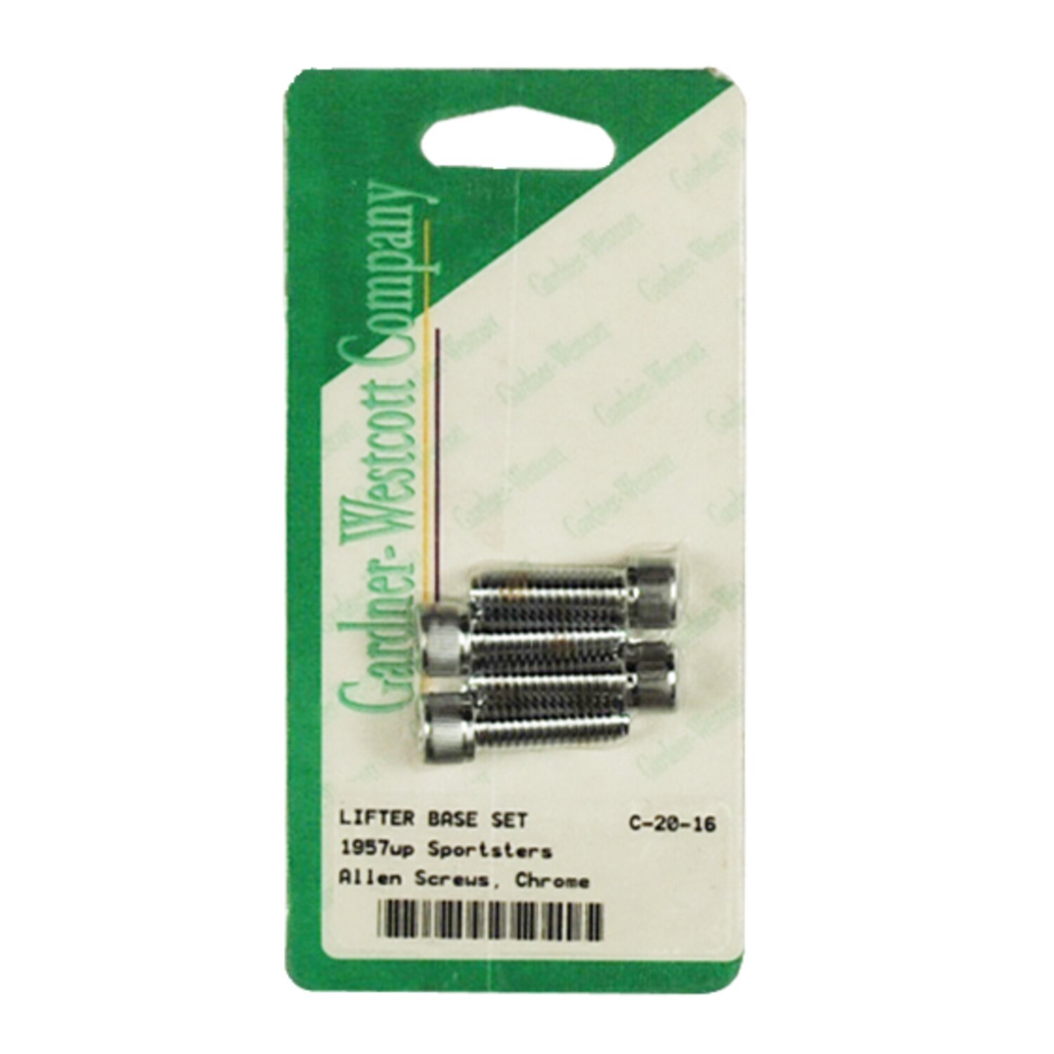 GW, tappet block mount kit. Allenhead, Chrome
