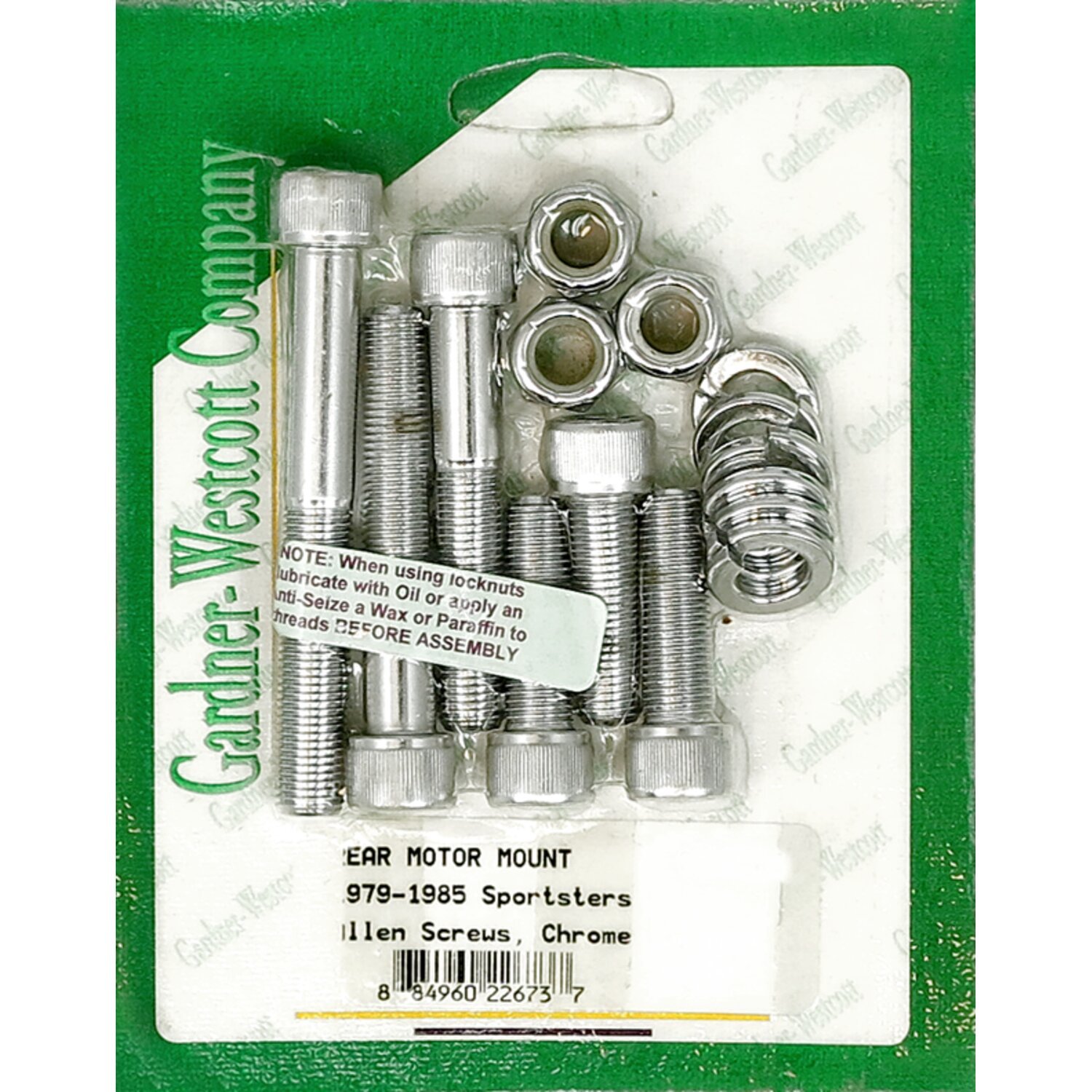 Motor mount set, Chrome