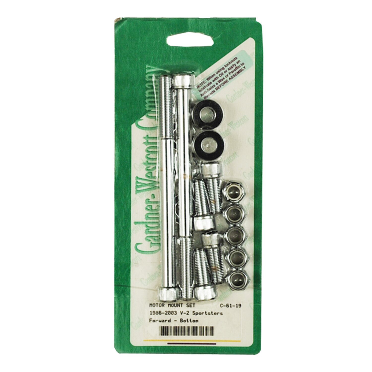 Engine mount kit, bottom, Chrome