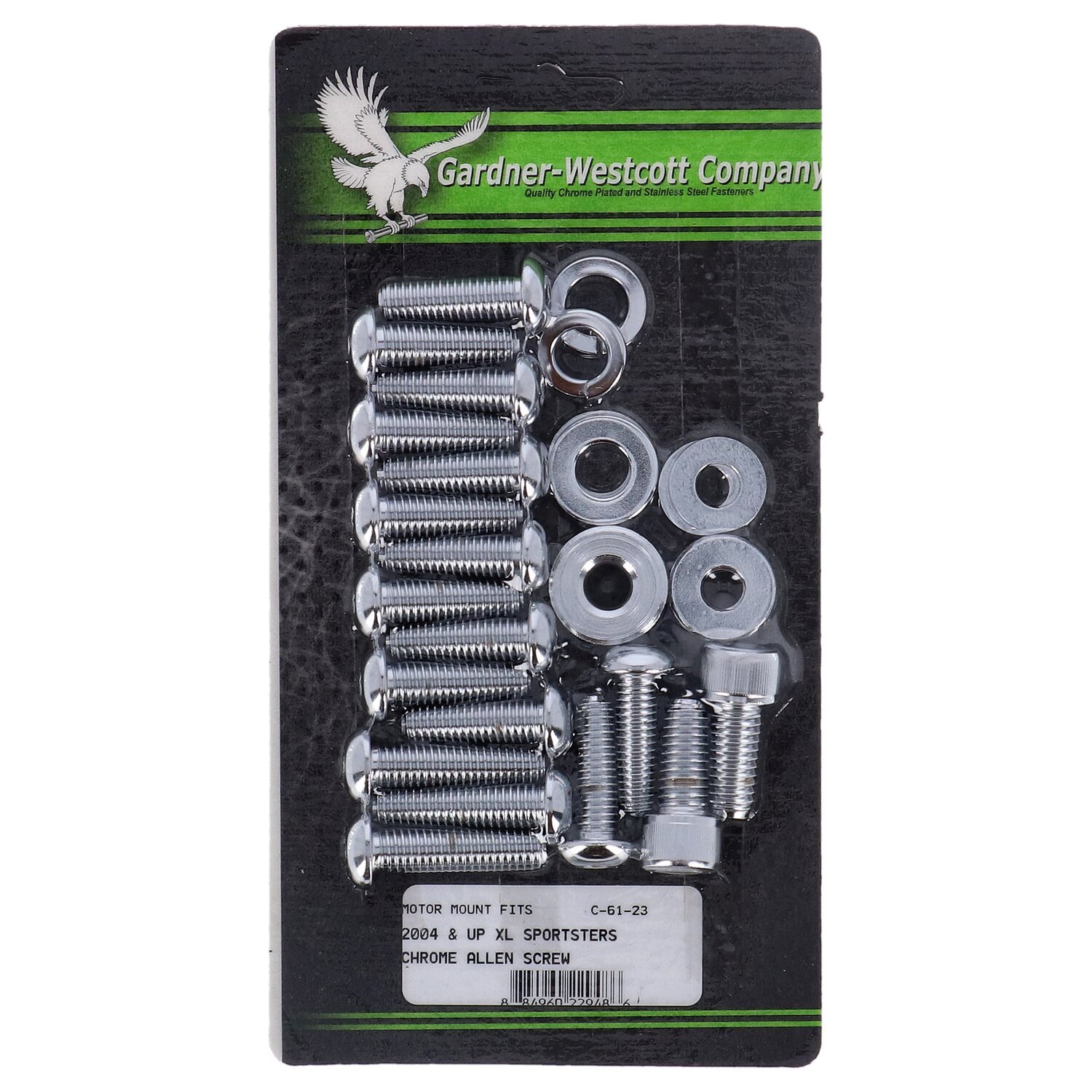 GW, engine mount kit allenhead, Silver, Chrome