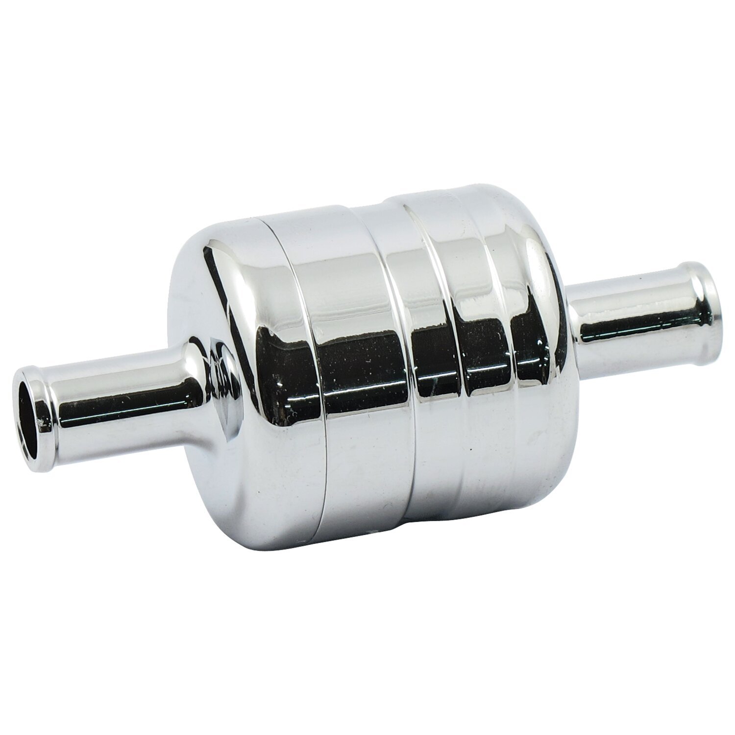 PCV crankcase breather cannister, White, Chrome
