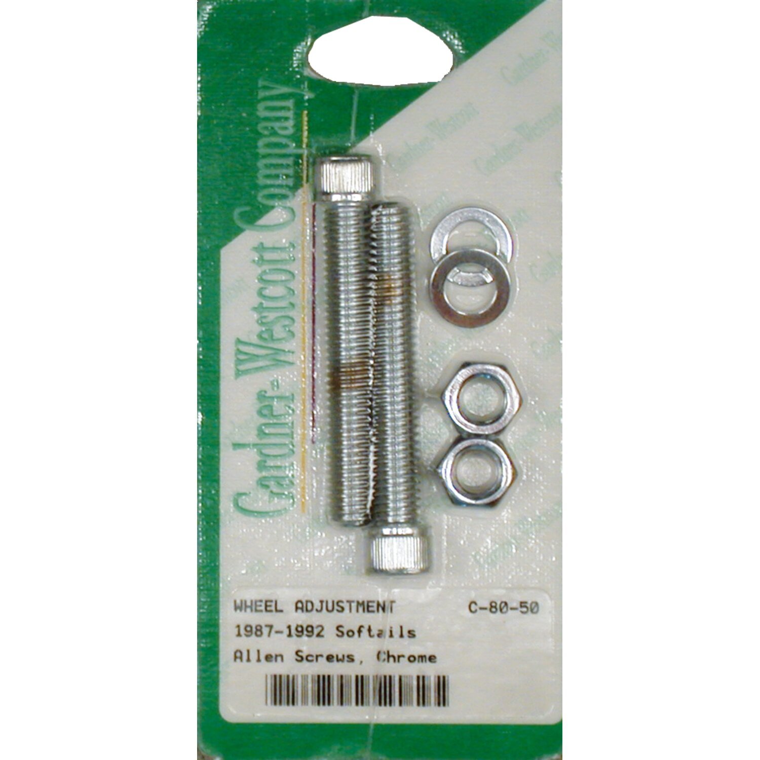Axle adjuster kit, chrome allen