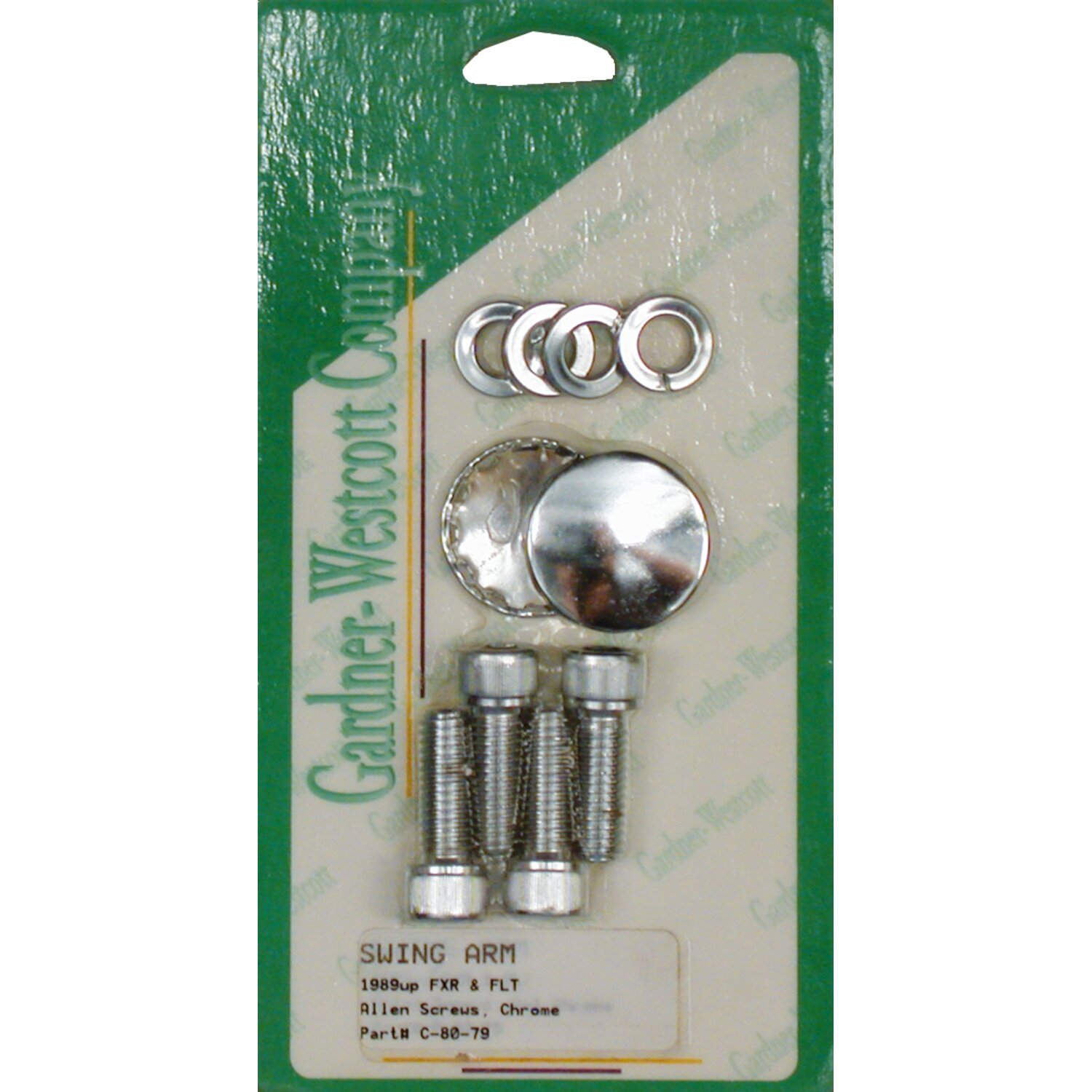 Allen bolt set, swingarm pivot covers, Chrome