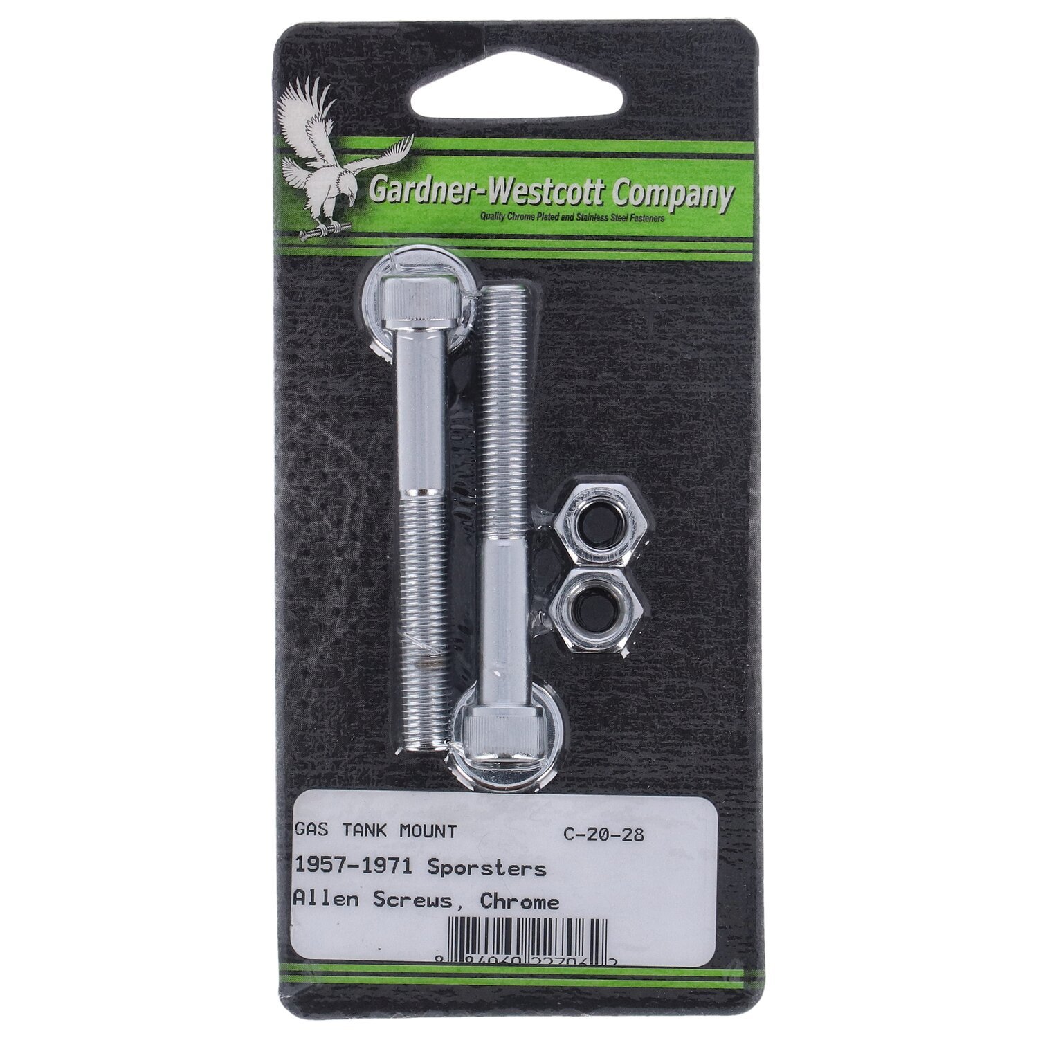 Gardner-Westcott, gas tank mount kit. Chrome Allen
