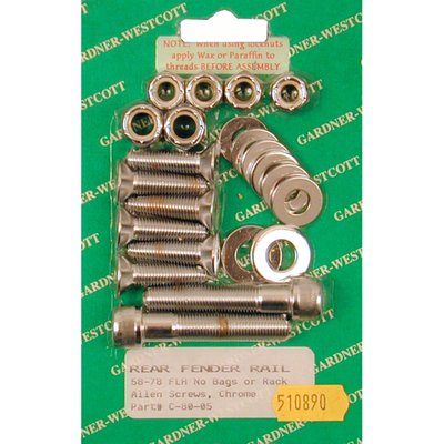 Used to mount fender struts to frame and fender to strut.