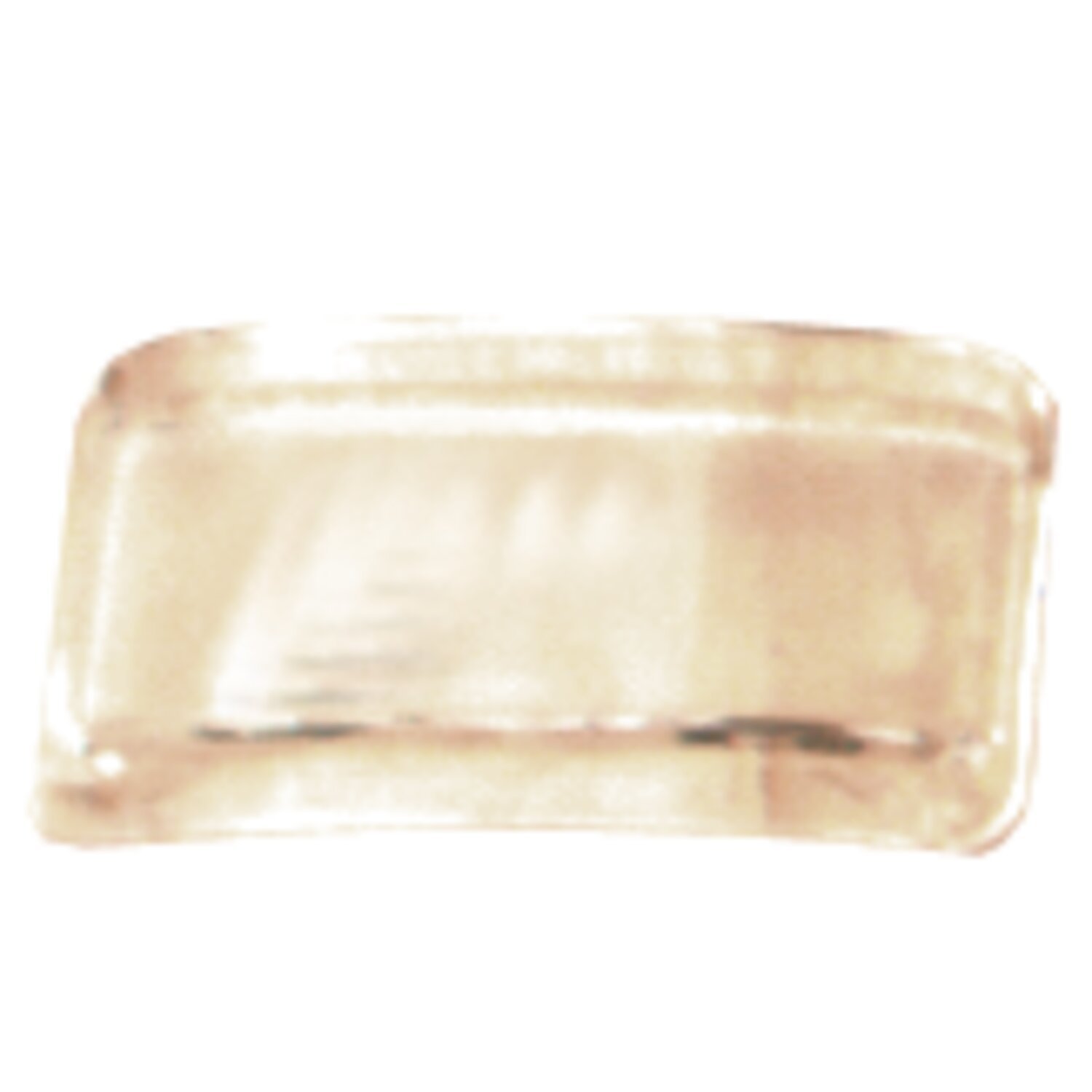 Replacement license plate lens for 55-72 taillight, White, Clear