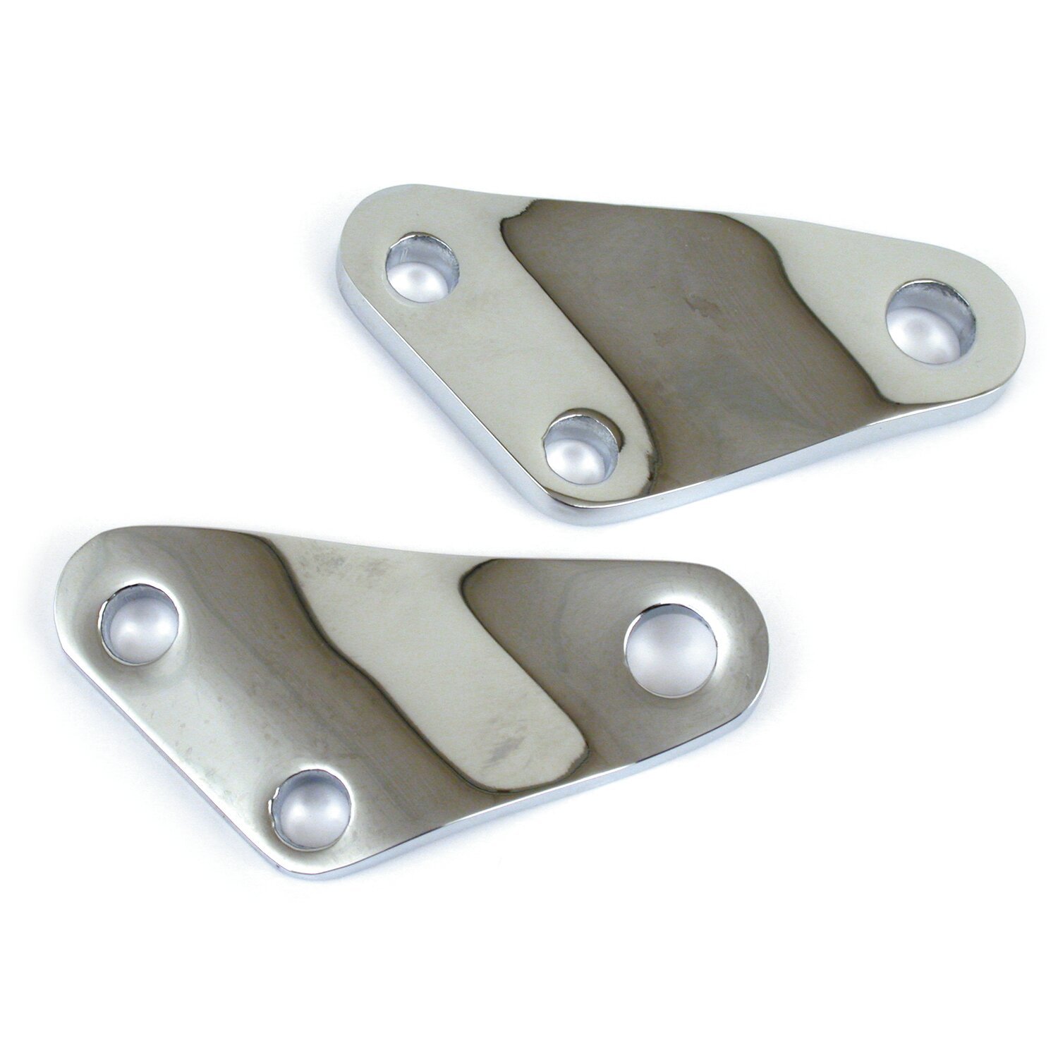 Shovel passenger peg brackets, Chrome