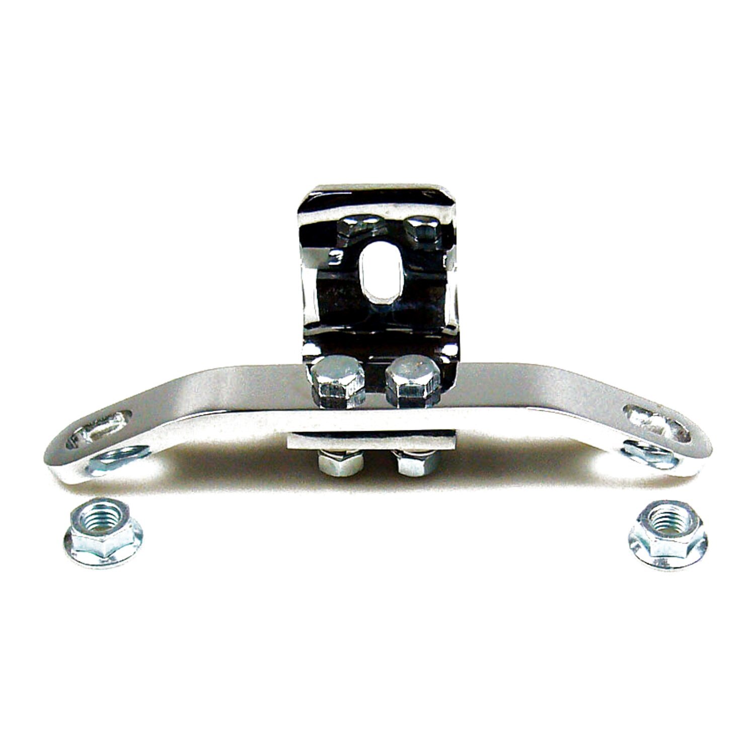 Heavy Duty top motor mount, White, Chrome
