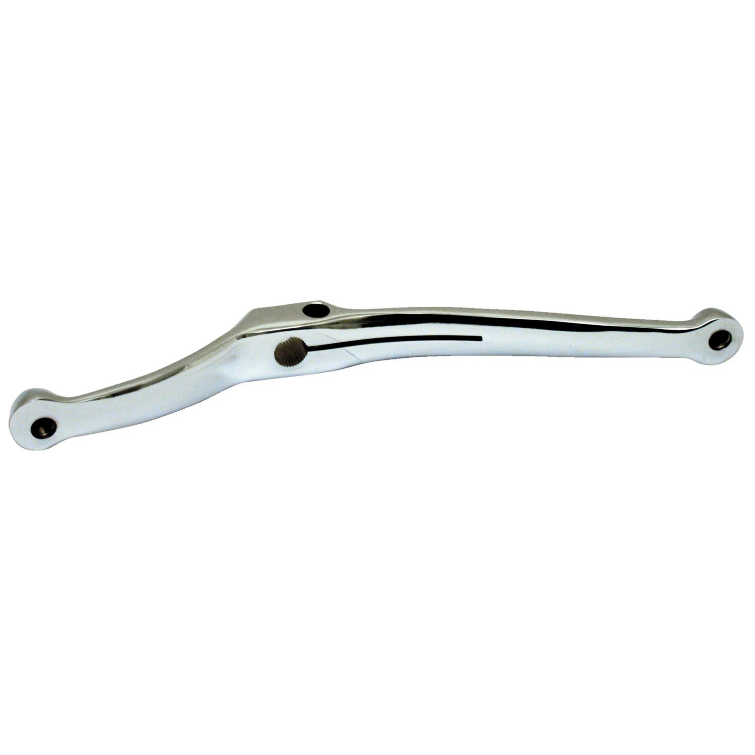 Shifter lever, heel/toe style, Silver, Chrome