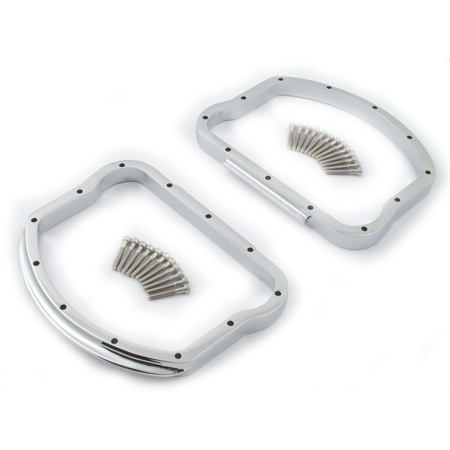 Panhead rocker cover D-ring kit, Chrome