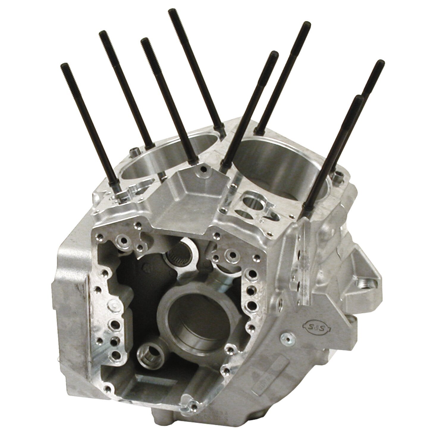 S&S, 99-06 crankcase assembly, 4-1/8" bore, Silver