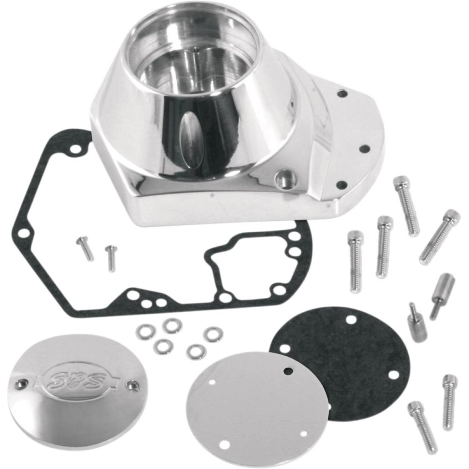S&S, billet cam cover, Polished
