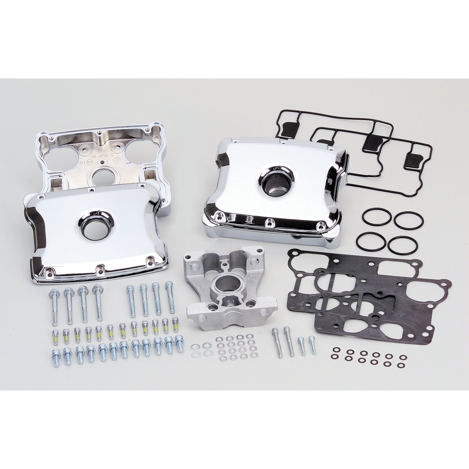 S&S, die-cast rocker cover kit. Chrome