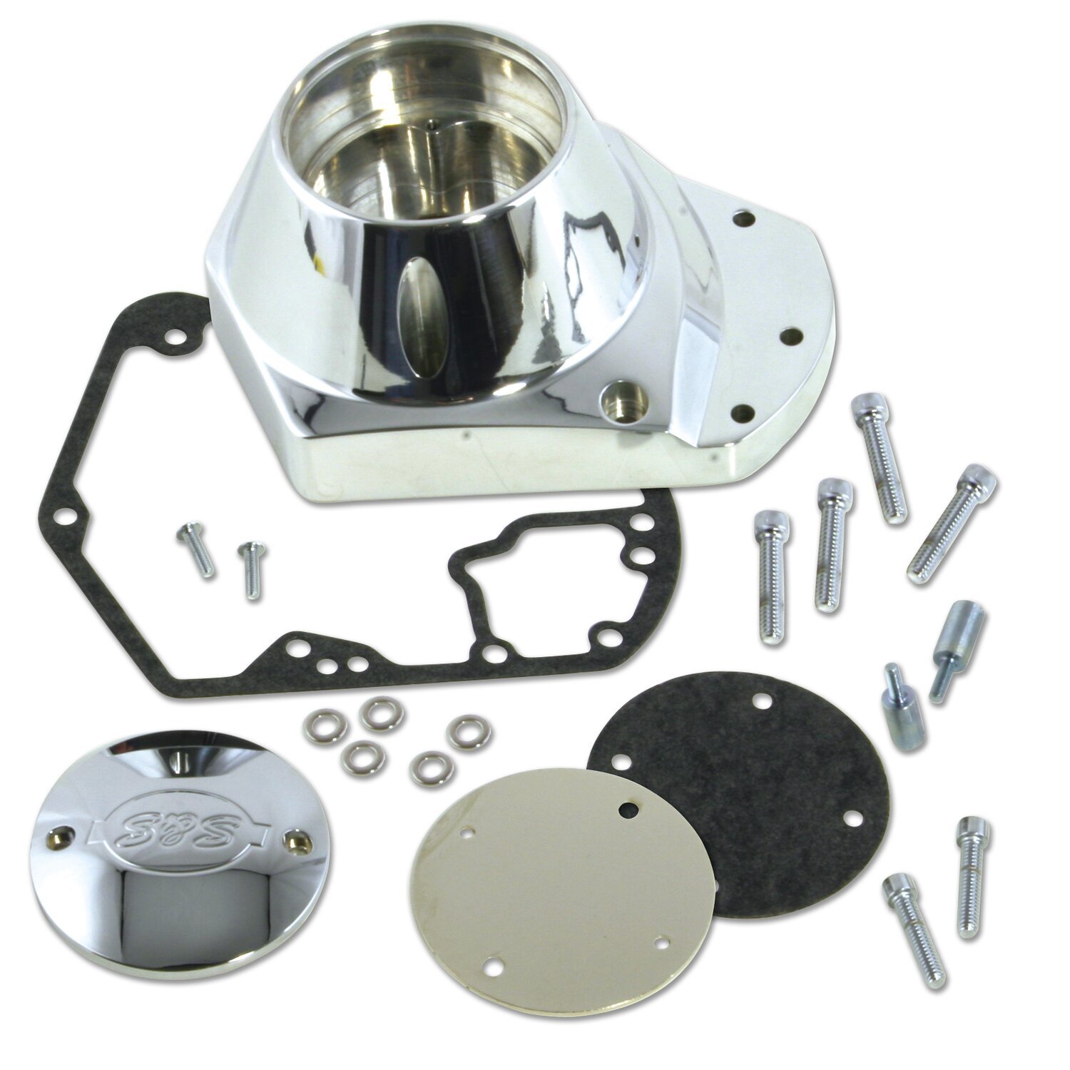 S&S, billet cam cover, Polished