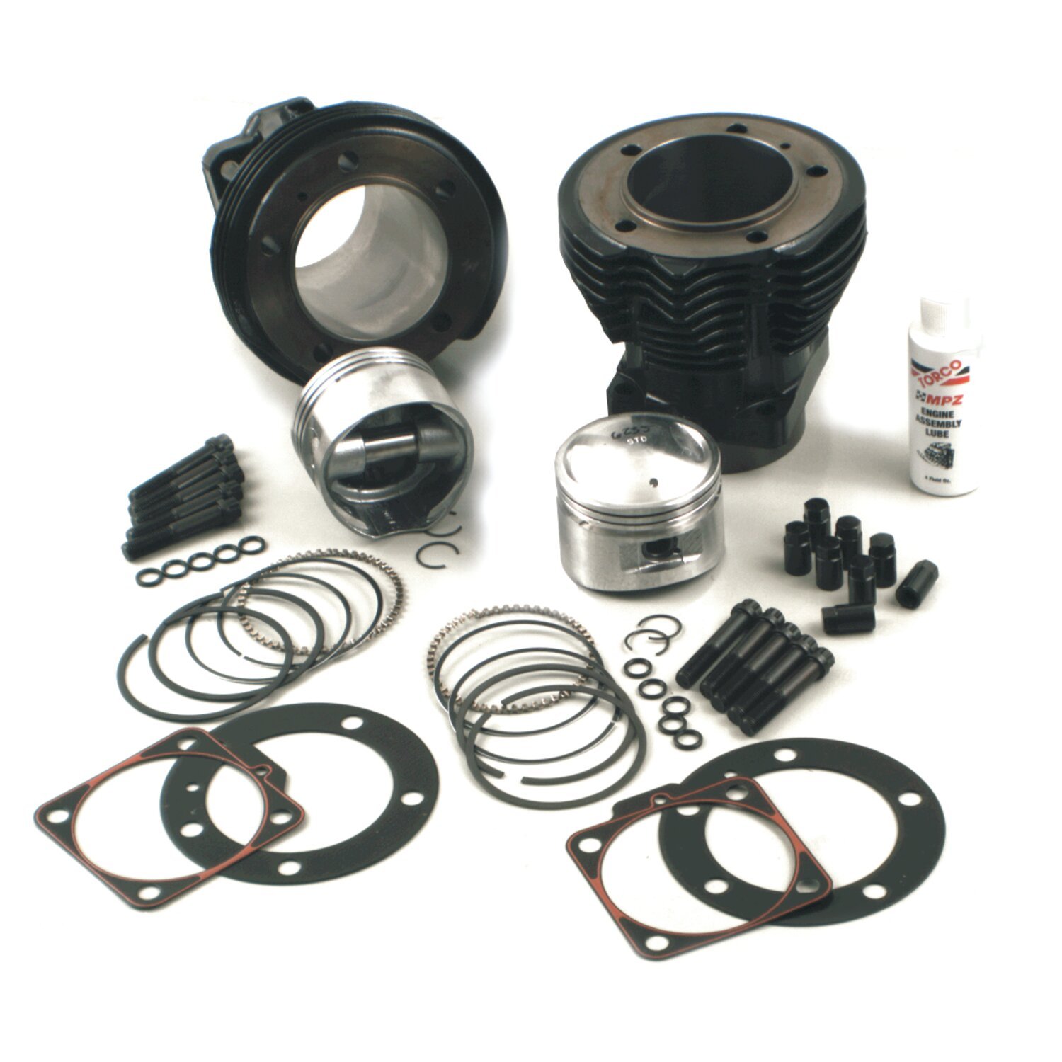 S&S, 88" (1436cc) 3-5/8" big bore cylinder & piston kit, Black, Gloss