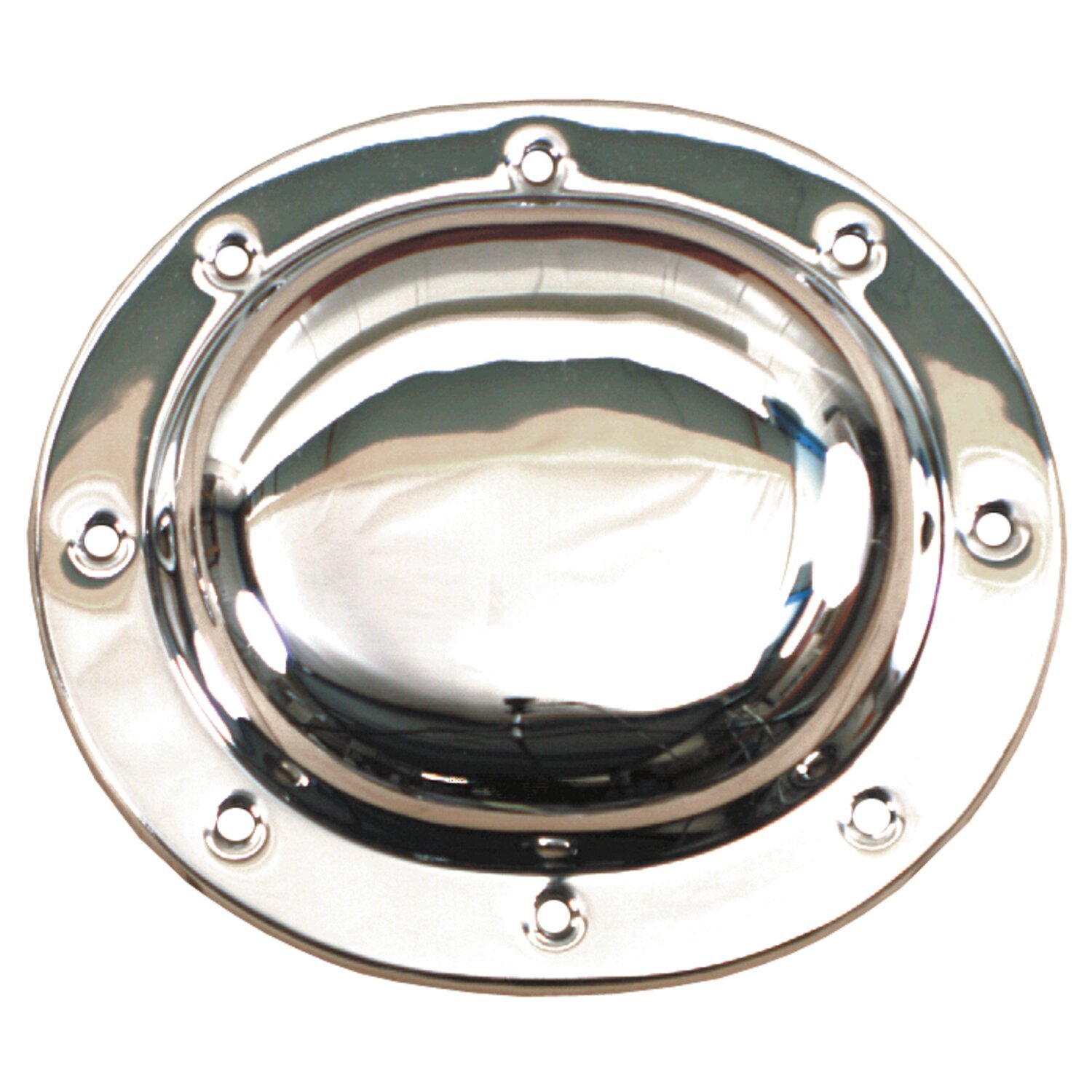 Derby cover, tin primary. Plain, chrome