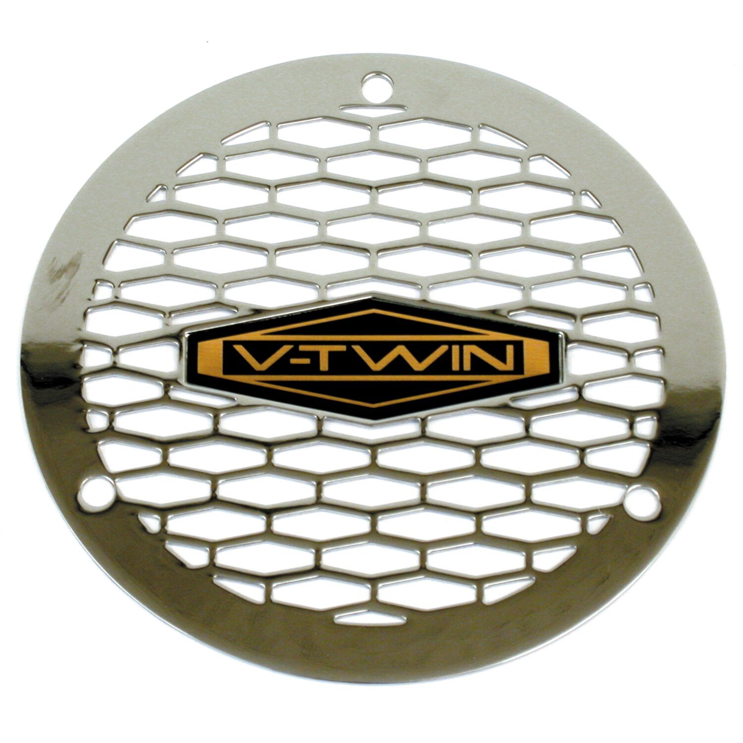Derby cover, vented, Chrome