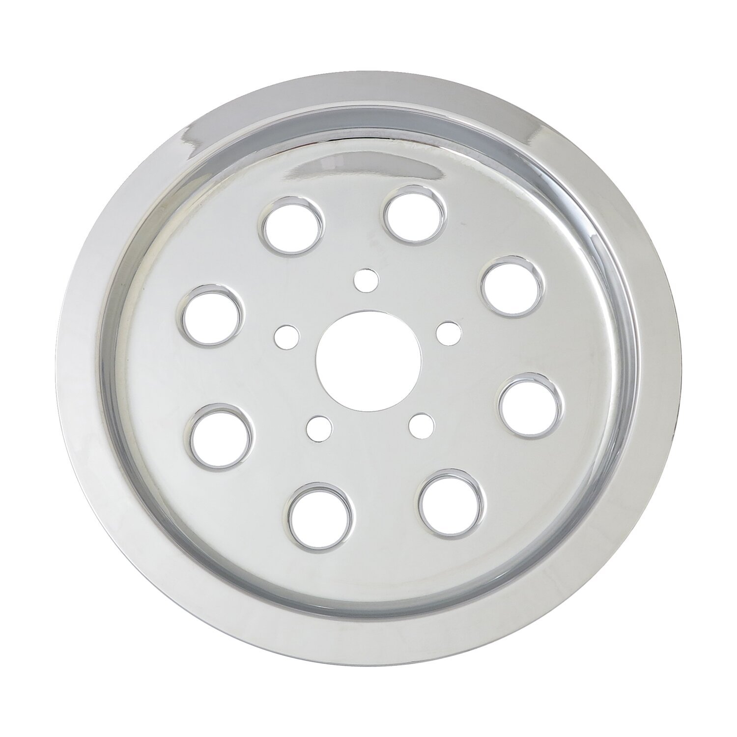 Pulley cover, holes (65t, Chrome