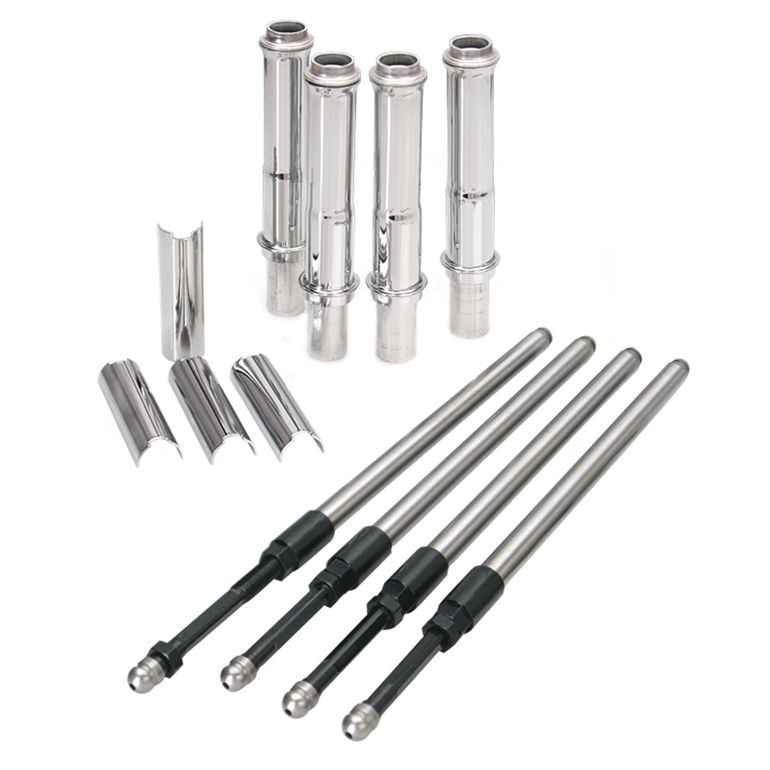 S&S, Twin Cam Quickee pushrod & cover kit, Chrome