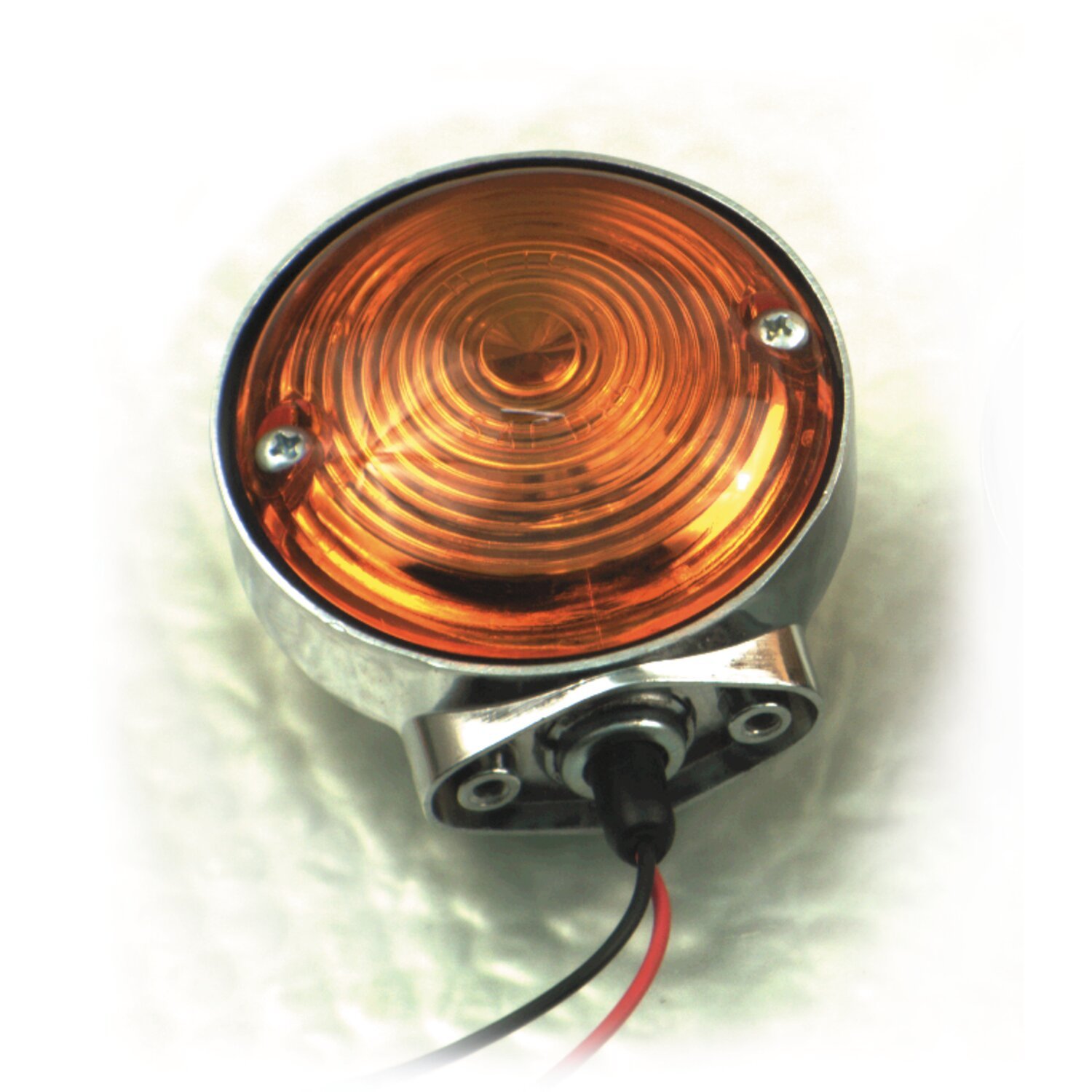 FL 63-85 style turn signal assembly. Amber lens, Yellow