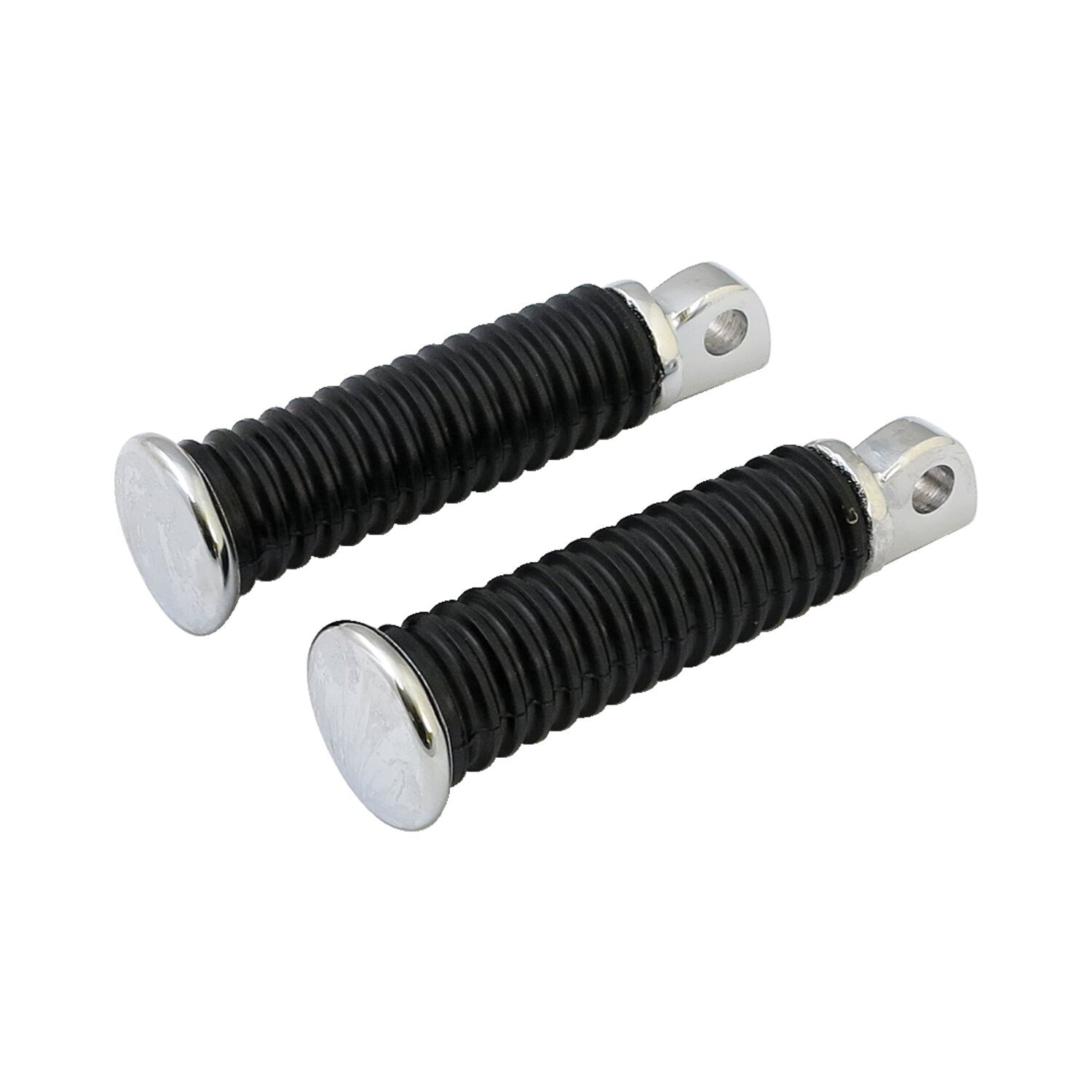OEM style foot peg set. Chrome end cap