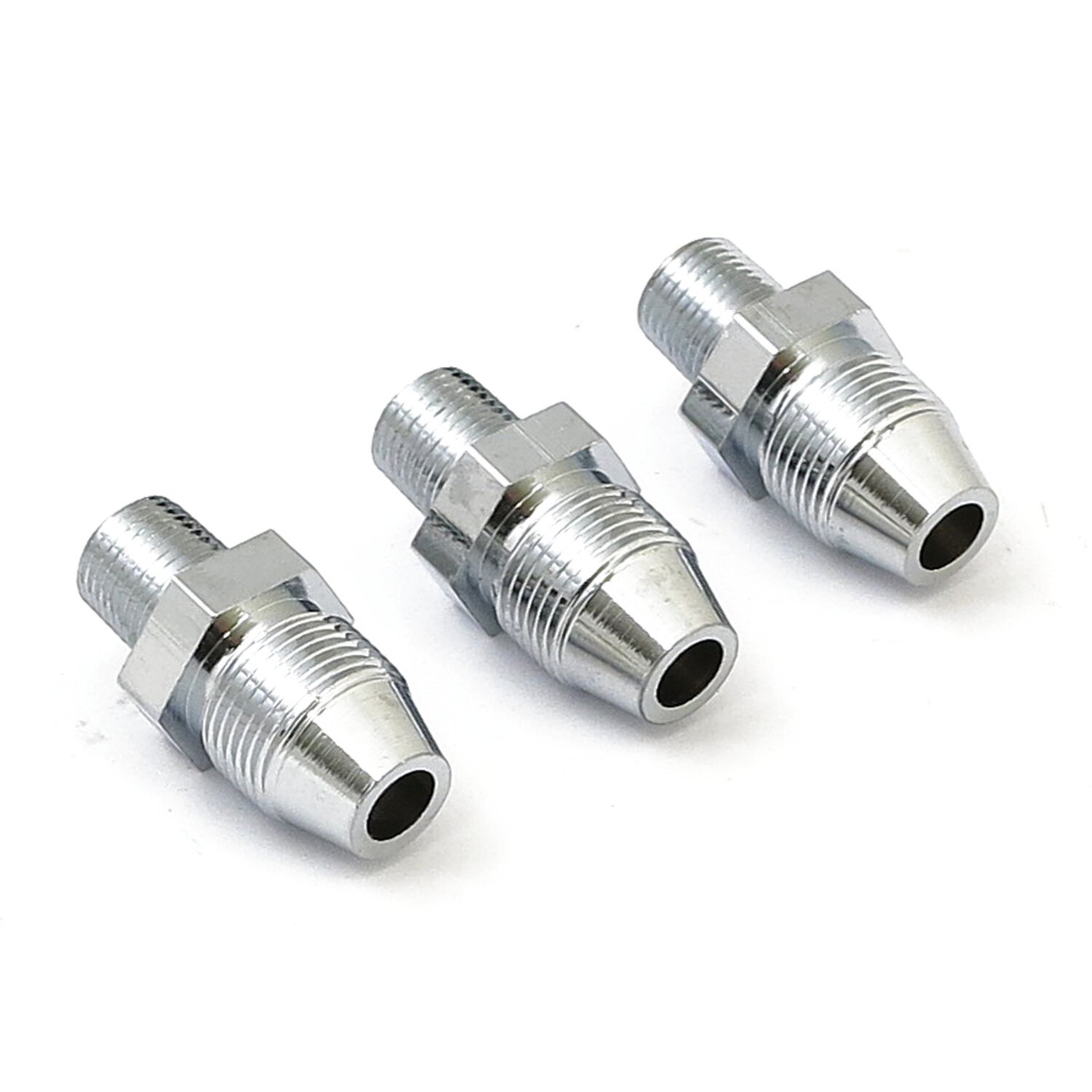 Oil line fitting, Chrome