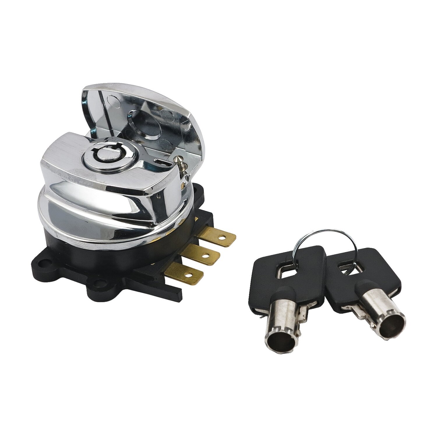 96-up ignition switch, side hinge type, Chrome