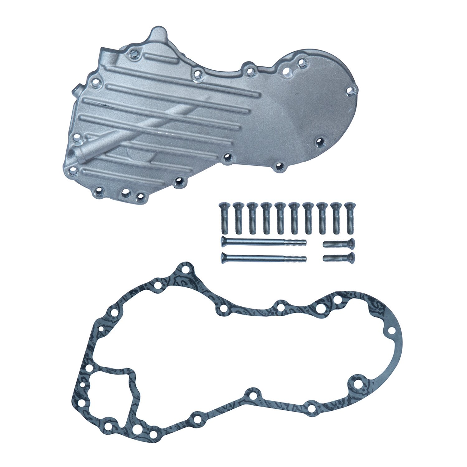 S&S, L48-53 generator cam cover kit. For OEM cases, Polished