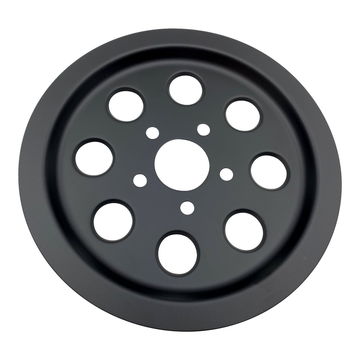 Pulley cover, holes (61t), Black, Matte