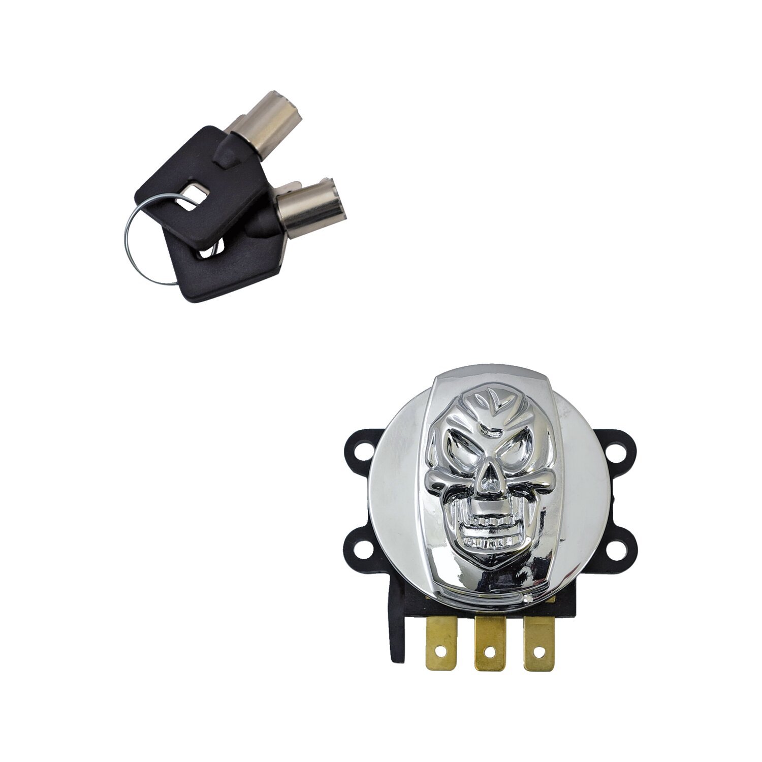 96-up ignition switch, side hinge type, Chrome