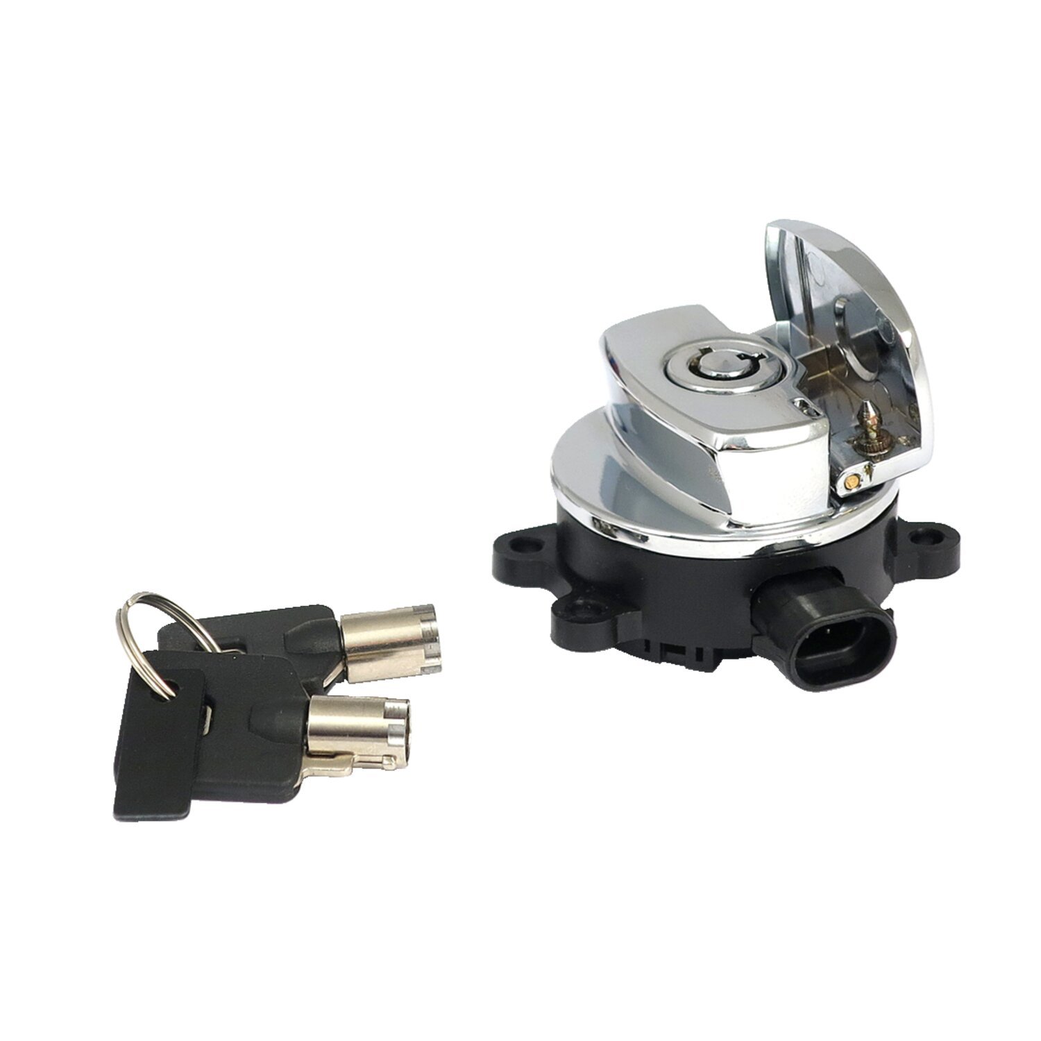 11-up ignition switch, side hinge type, Chrome