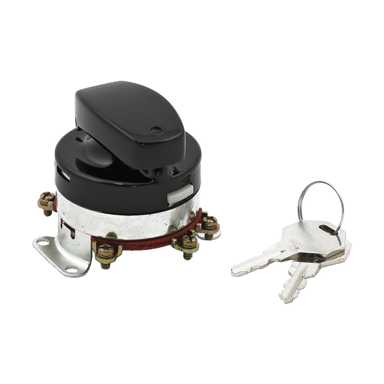 FL style ignition switch, 'electronic'. flat key, Black