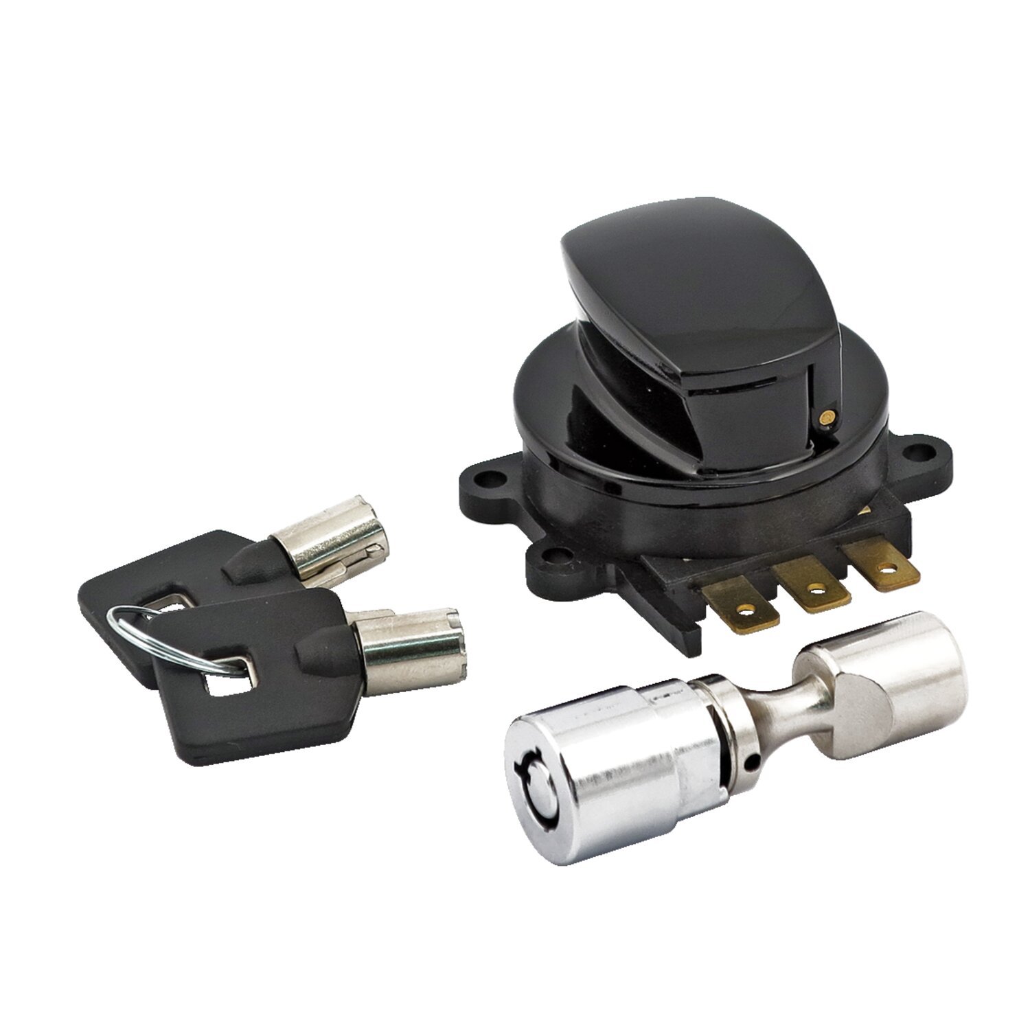 96-up ignition switch, side hinge type, Black, Gloss