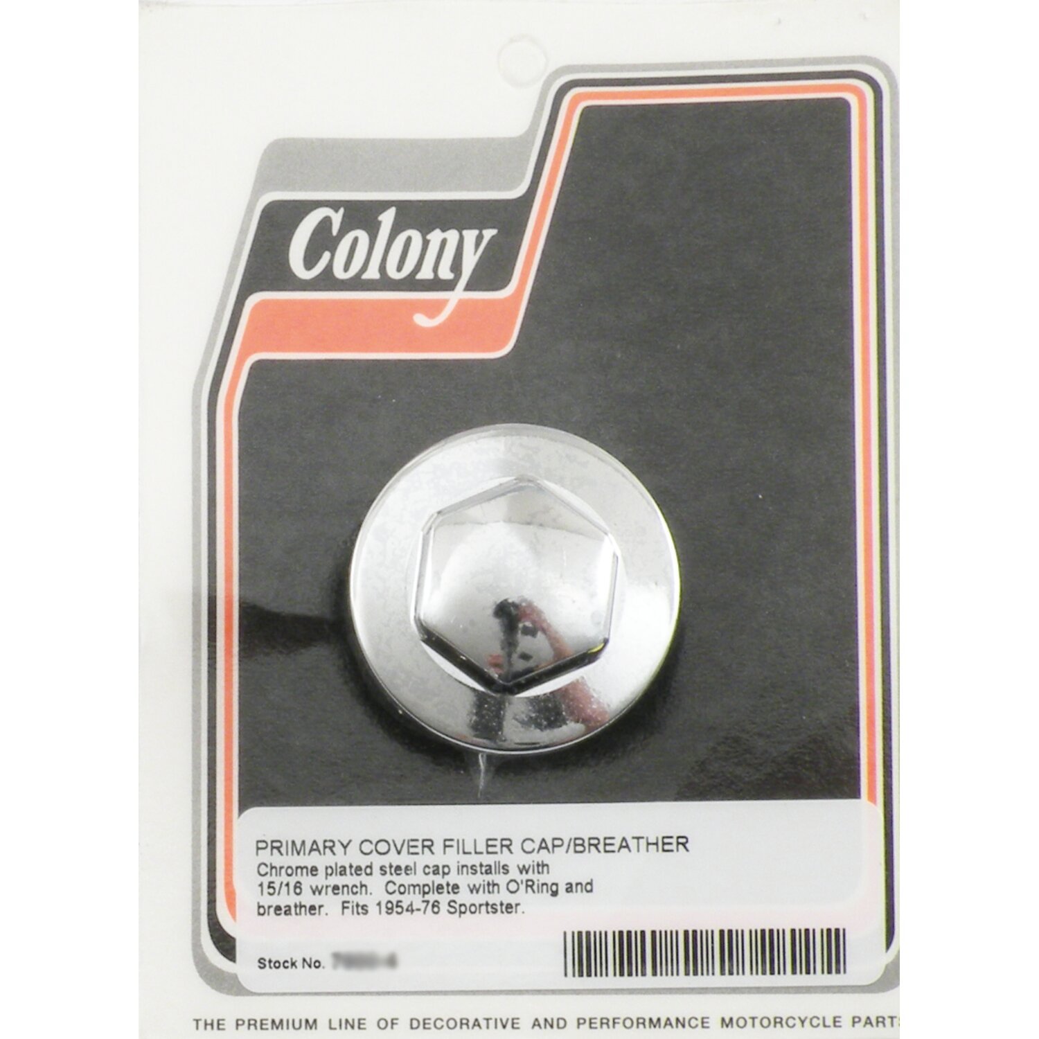 Colony oil fill plug primary, Chrome