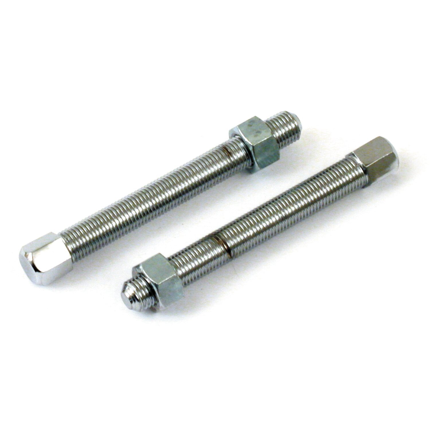 Axle adjusters, OEM style hex, Chrome